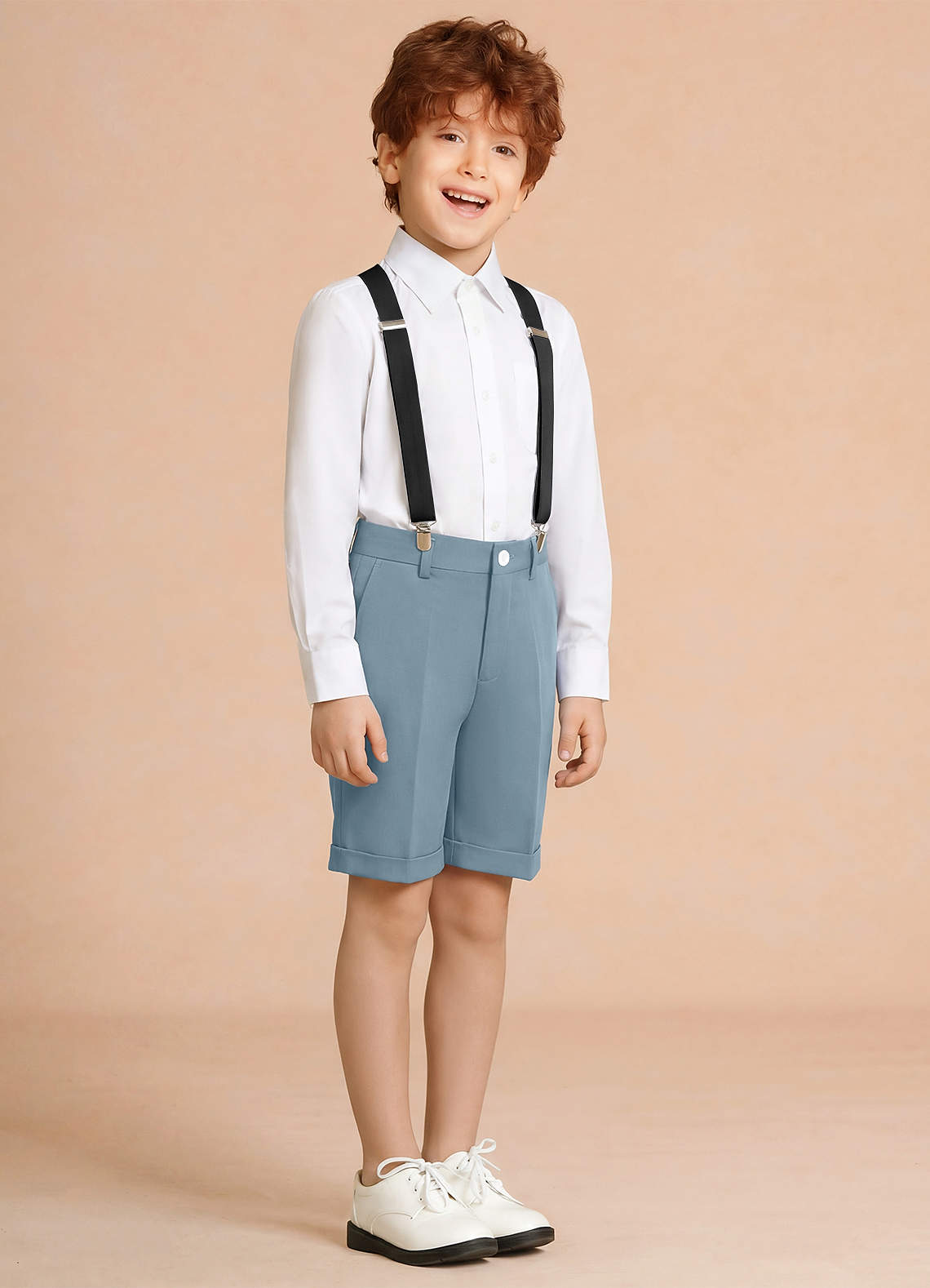 front Oliver Light Blue Boy Shorts 3-Piece Set