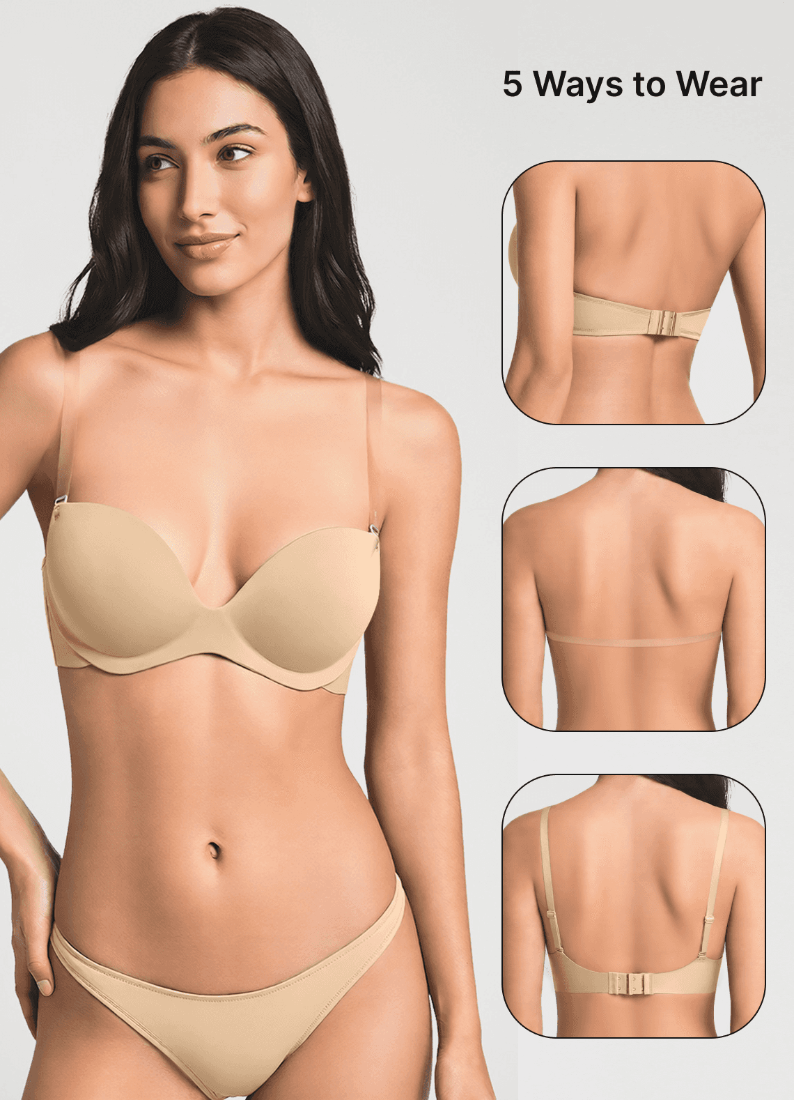 front Azazie Convertible Multiway Seamless Bra