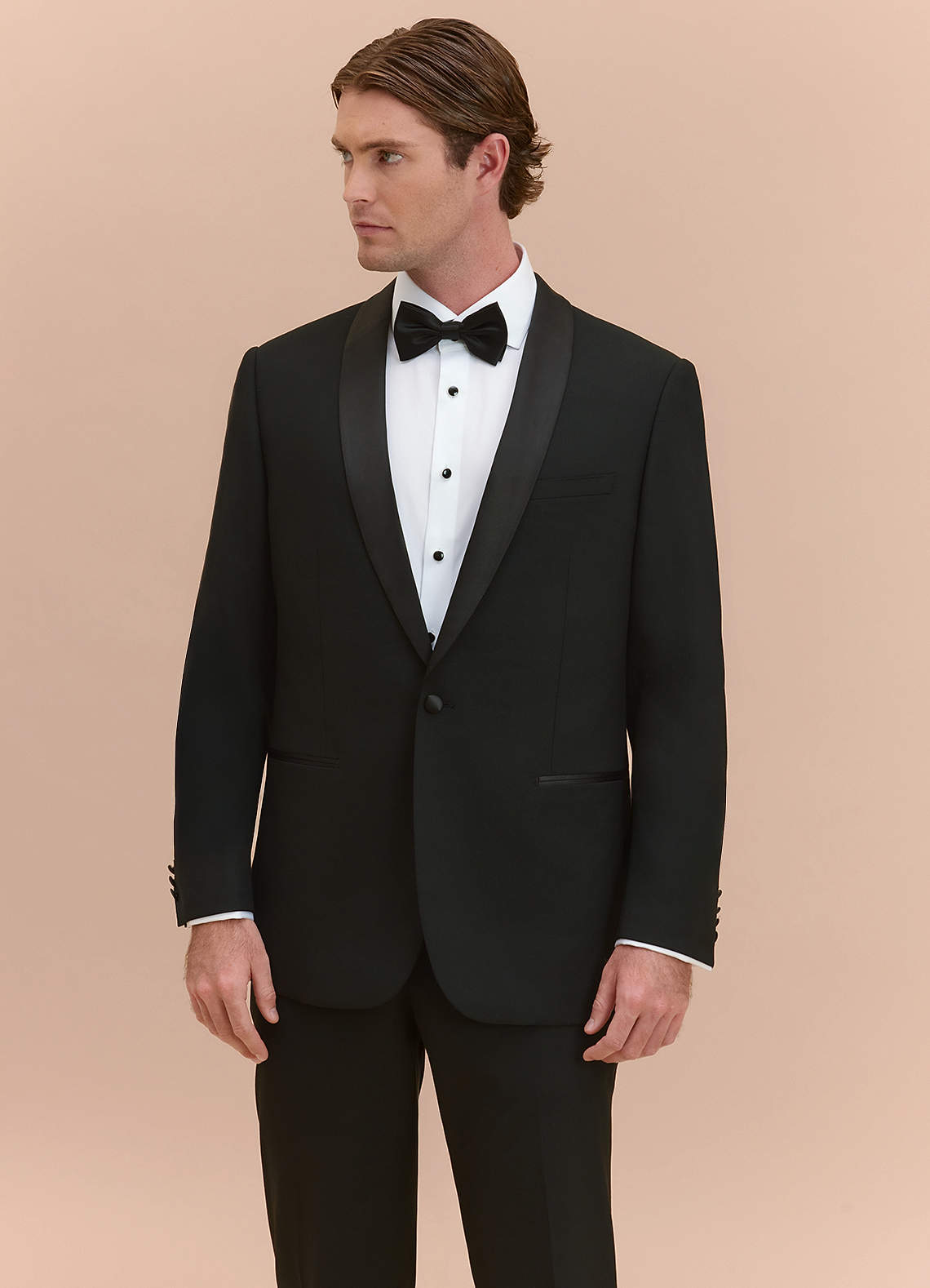 Winston Black Shawl Lapel Tuxedo Jacket | Slim Regular Suit