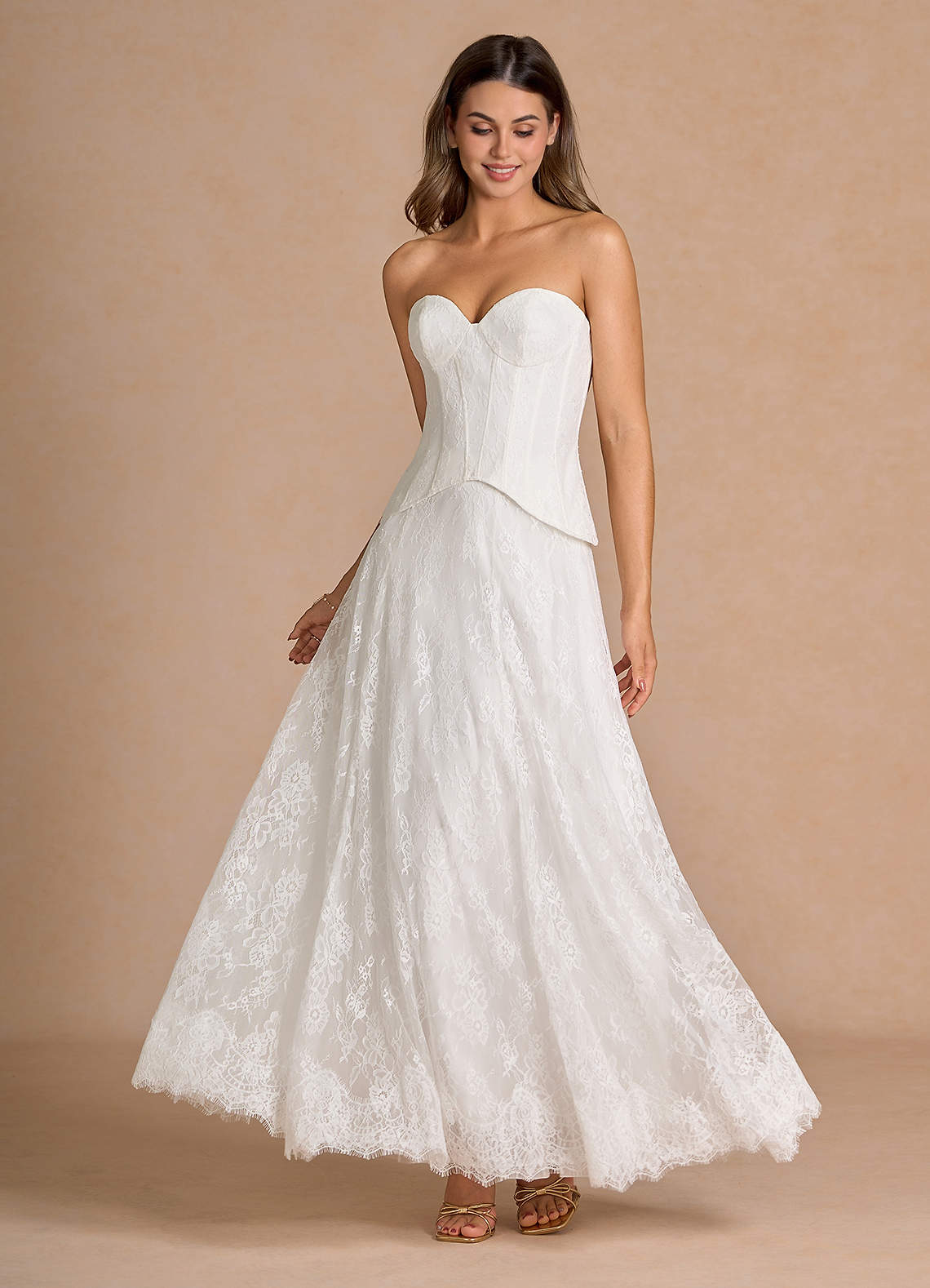 Avelyn White Lace Two-Piece Sets | Azazie CA