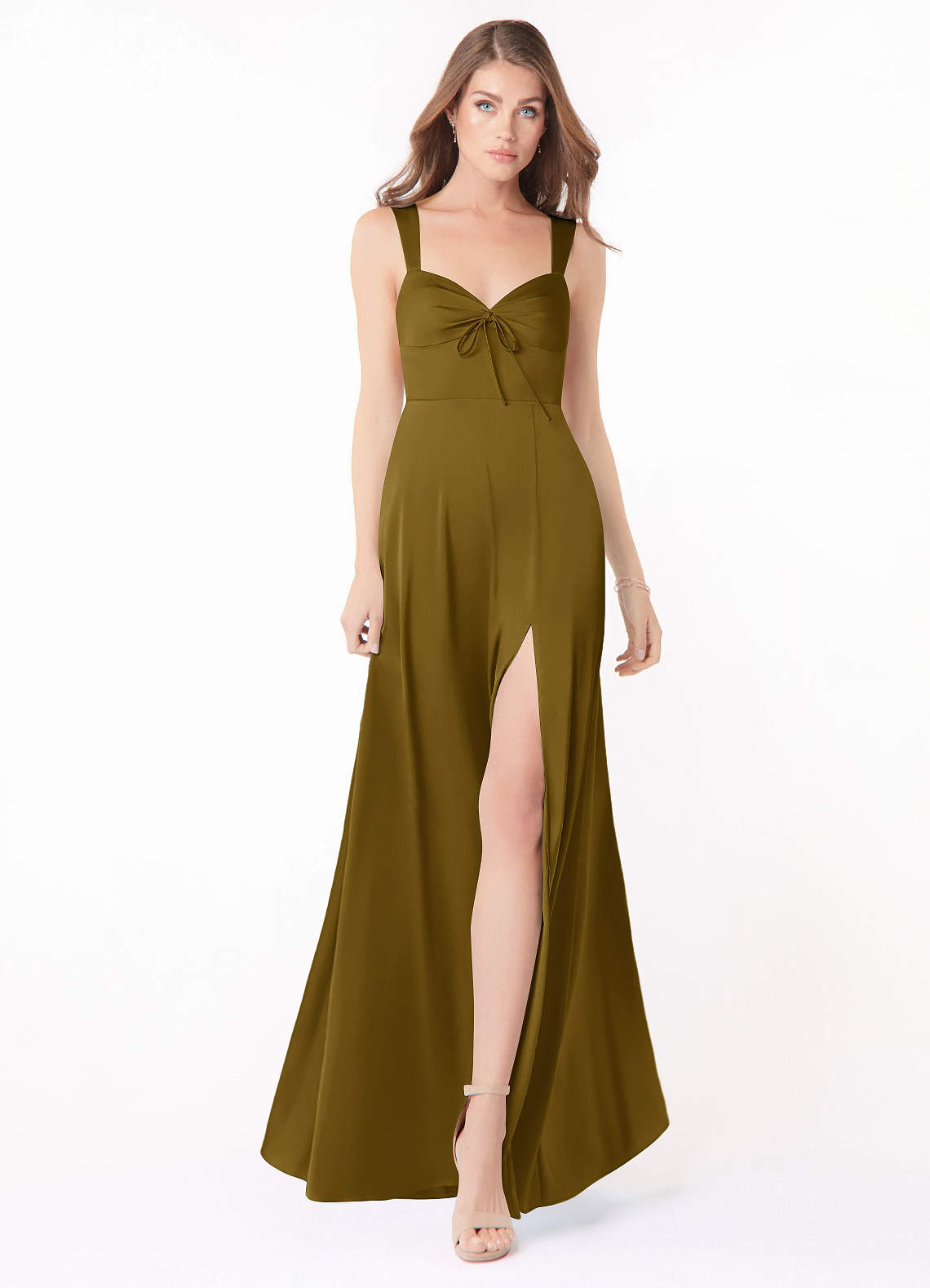 Martini Azazie Alexia Stretch Satin Dress Bridesmaid Dresses | Azazie