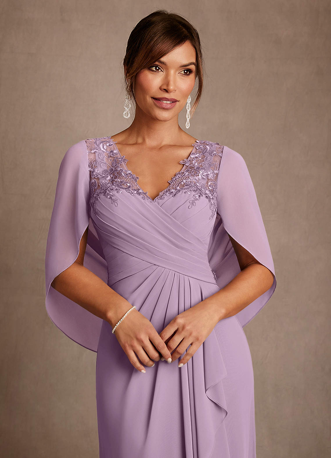 Azazie Forums Mother of the Bride Dresses Wisteria A-Line Lace Dress image3