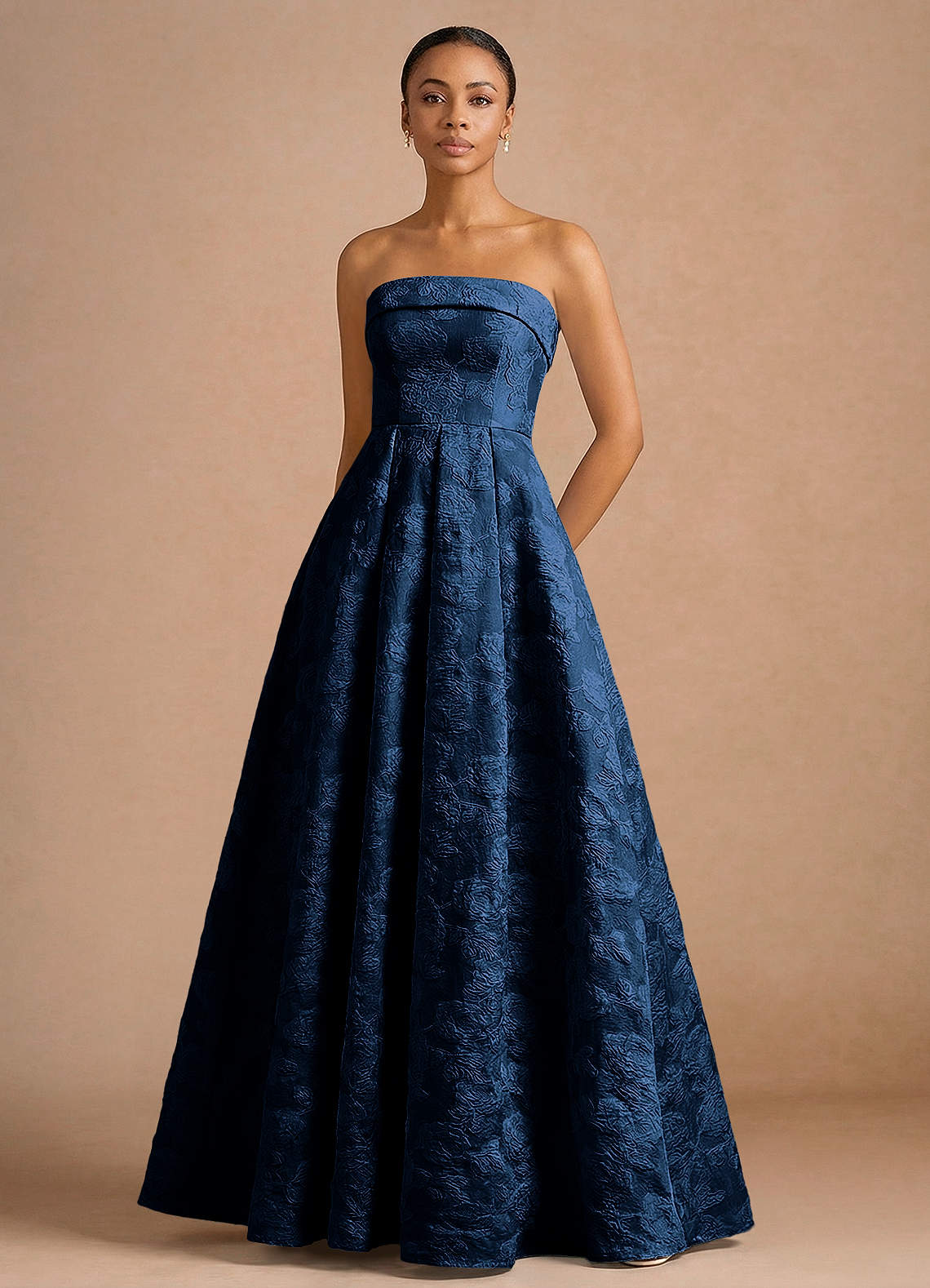Clementine Dark Navy Maxi Dress | Azazie