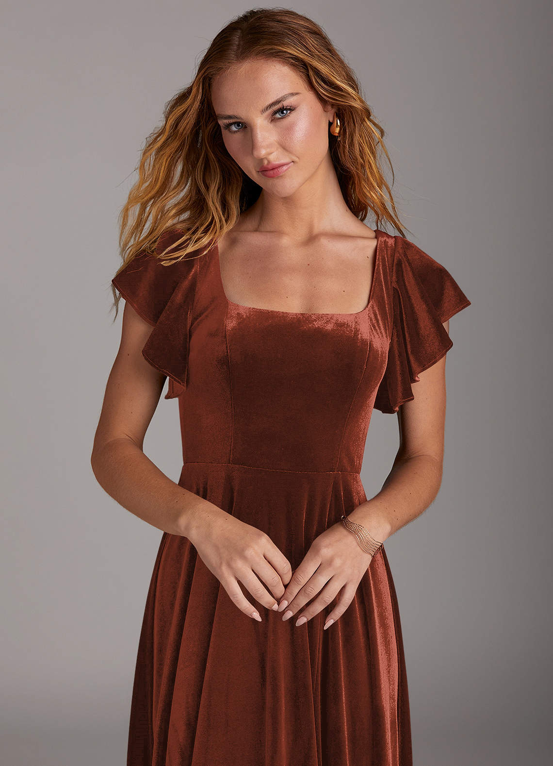 silk blush bridesmaid dresses One Shoulder Blush Pink Long Bridesmaid Dress – FancyVestido main image 0