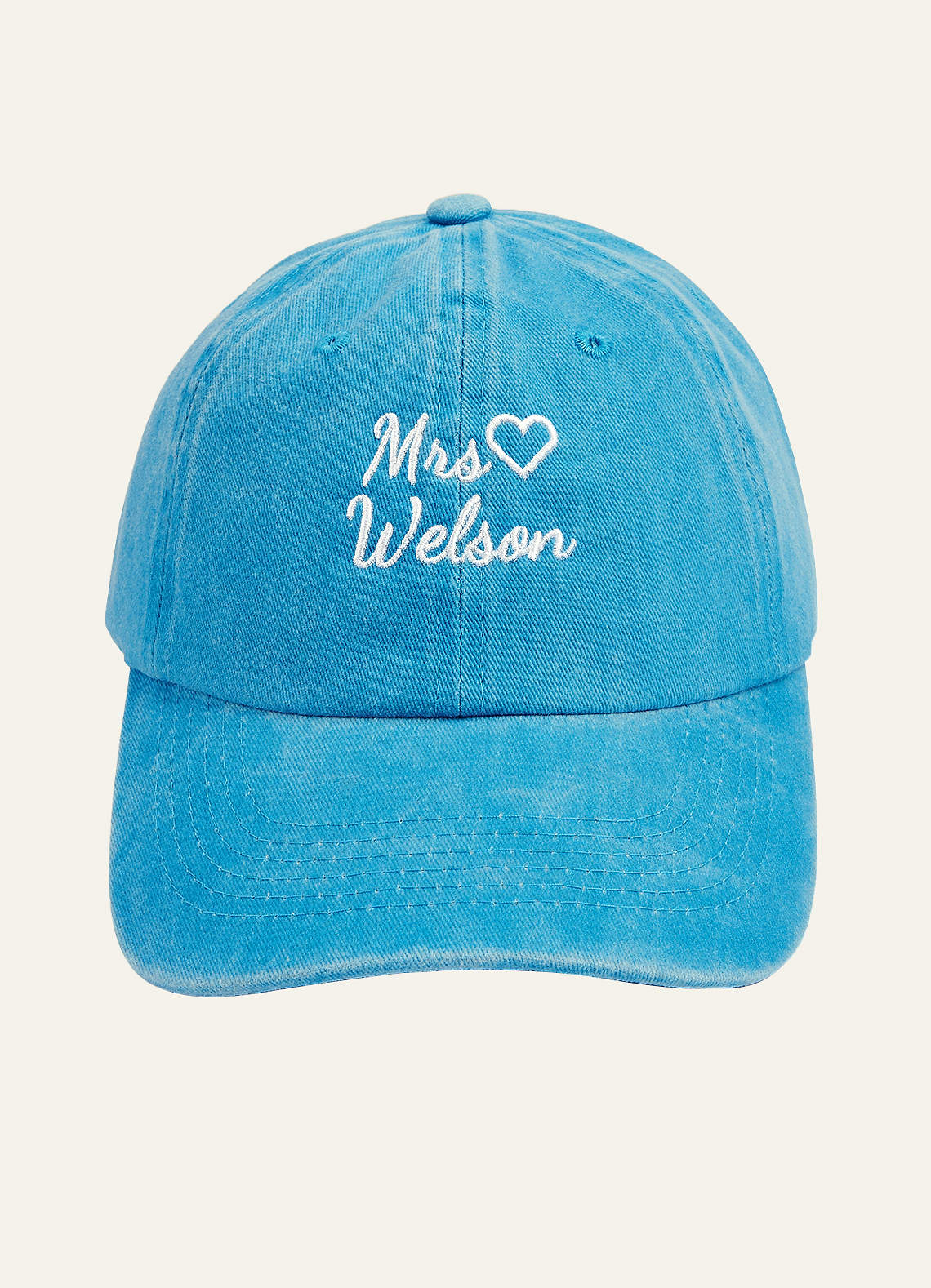 front Personalized Embroidered Bride Hat