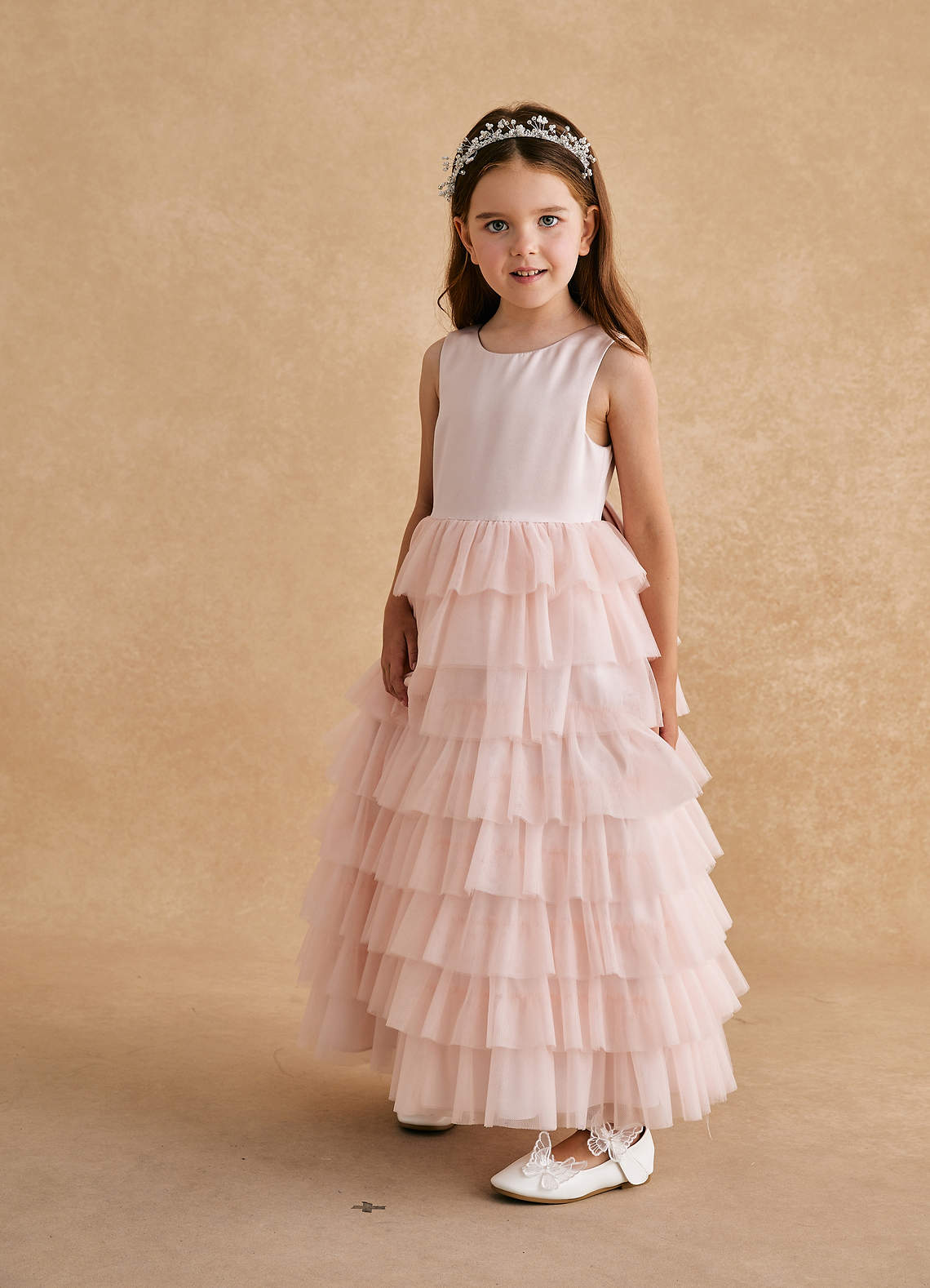 front Juno Flower Girl Headband