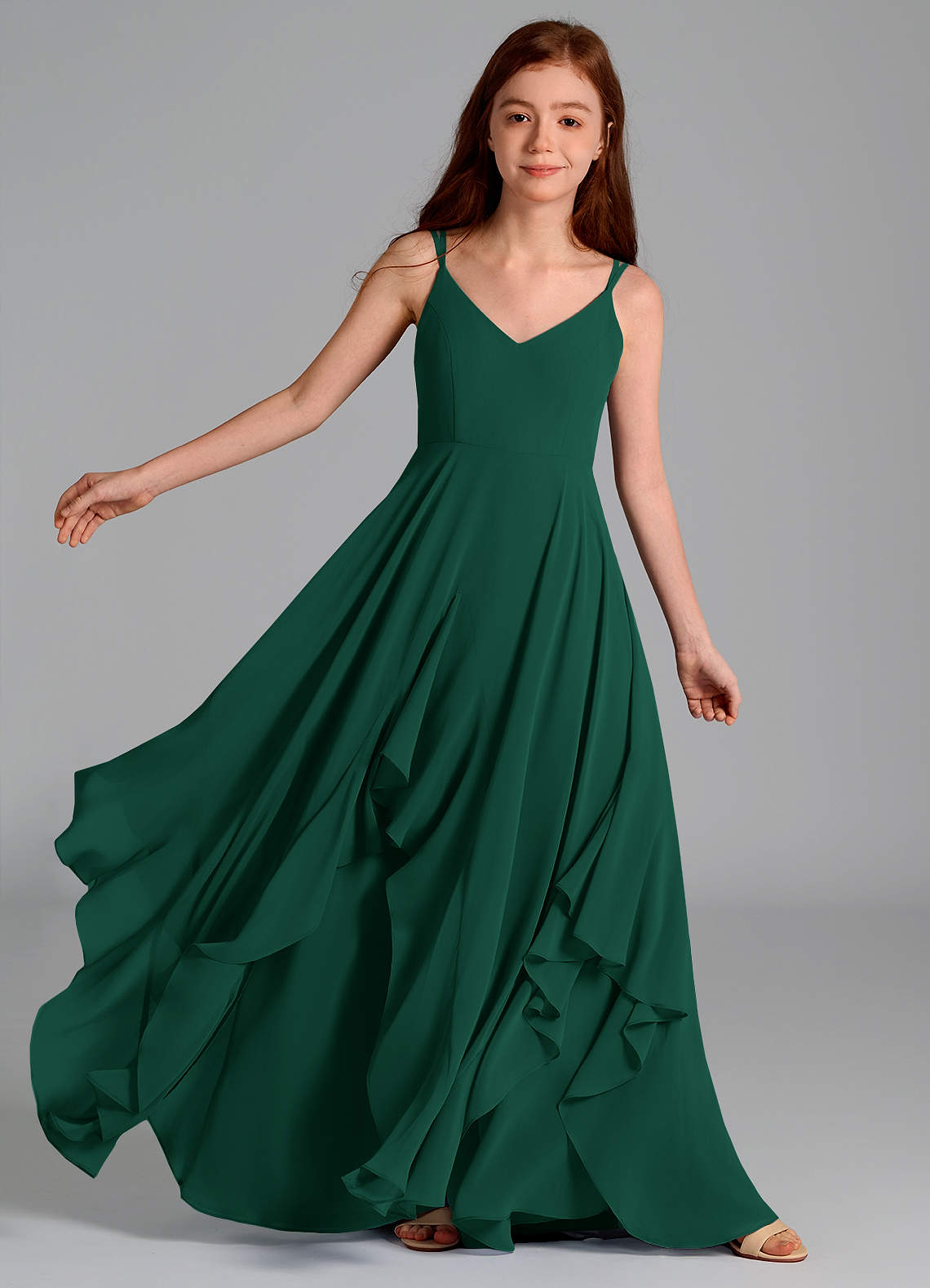 junior bridesmaid dresses emerald green Dark Green Knee Length Little Girls Party Dresses,Satin and Tulle Junior Bridesmaid Dress,JB00077, J10 / Red