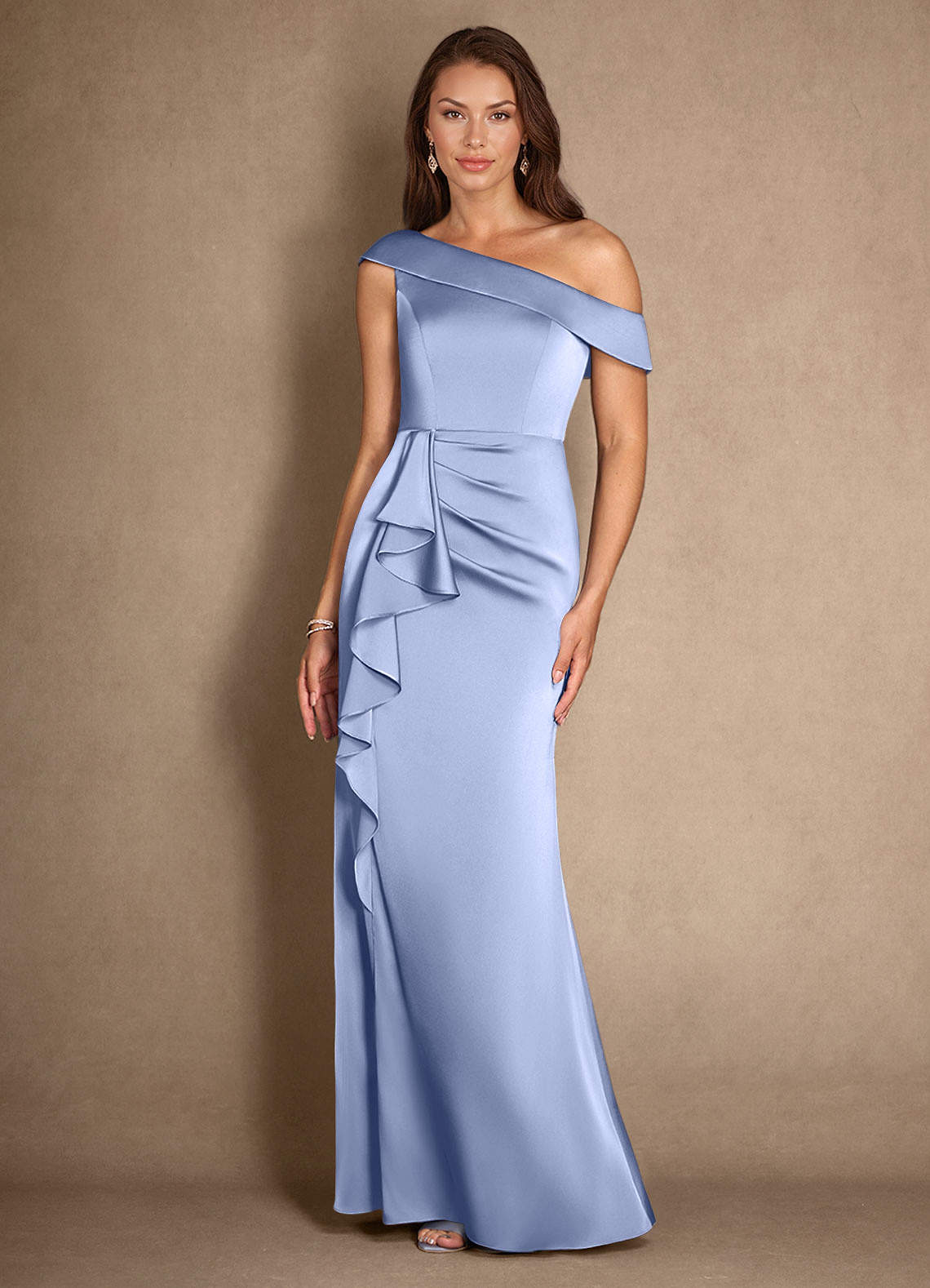 frost blue bridesmaid dresses Satin Dress Prom Dress Light M Blake Ice Blue by Grace Loves Lace Color:Custom Color(Add Your Color On ”Order special instructions“ US2 Model Information @claucousteau EFJONE Long Sleeve Dresses