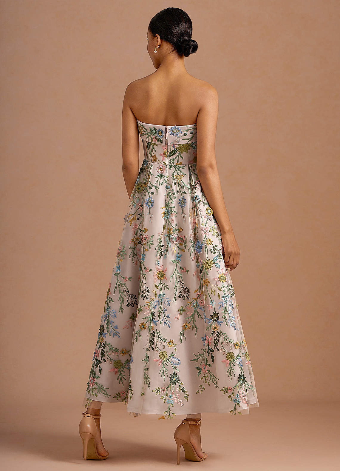 Evangeline Blush Pink Multi Maxi Dress image1