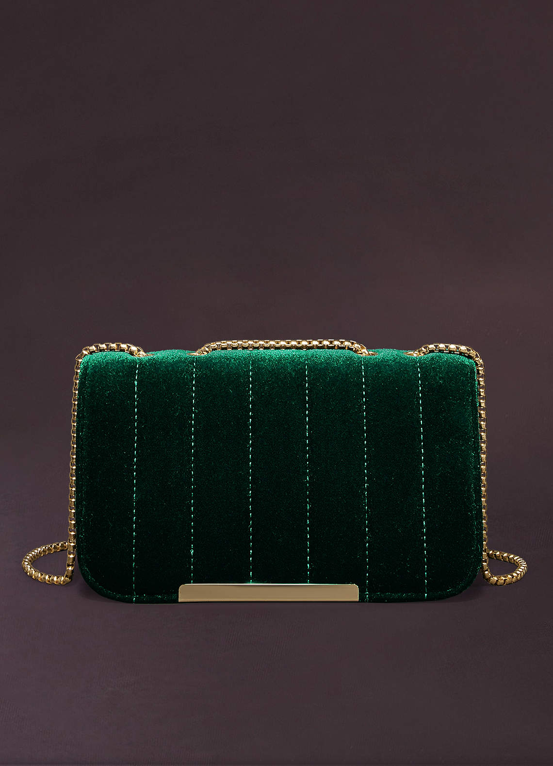 Dark Green Dark Green Velvet Crossbody Bag Azazie