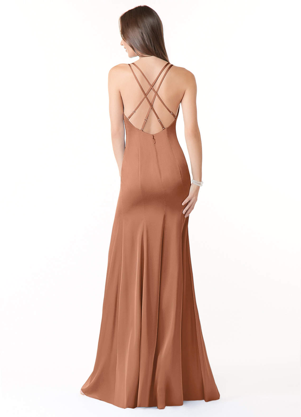 Bronzer Azazie Visela Bridesmaid Dresses Azazie