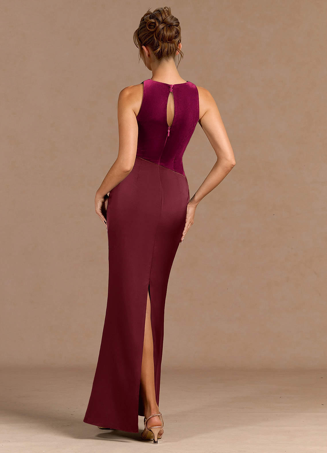 Maxi jurk Rylie Wijn Azazie