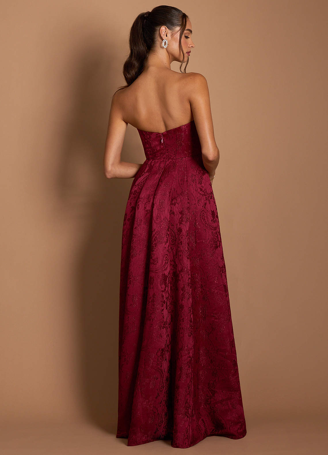 Lue Dark Raspberry Maxi Dress Ready to Ship | Azazie