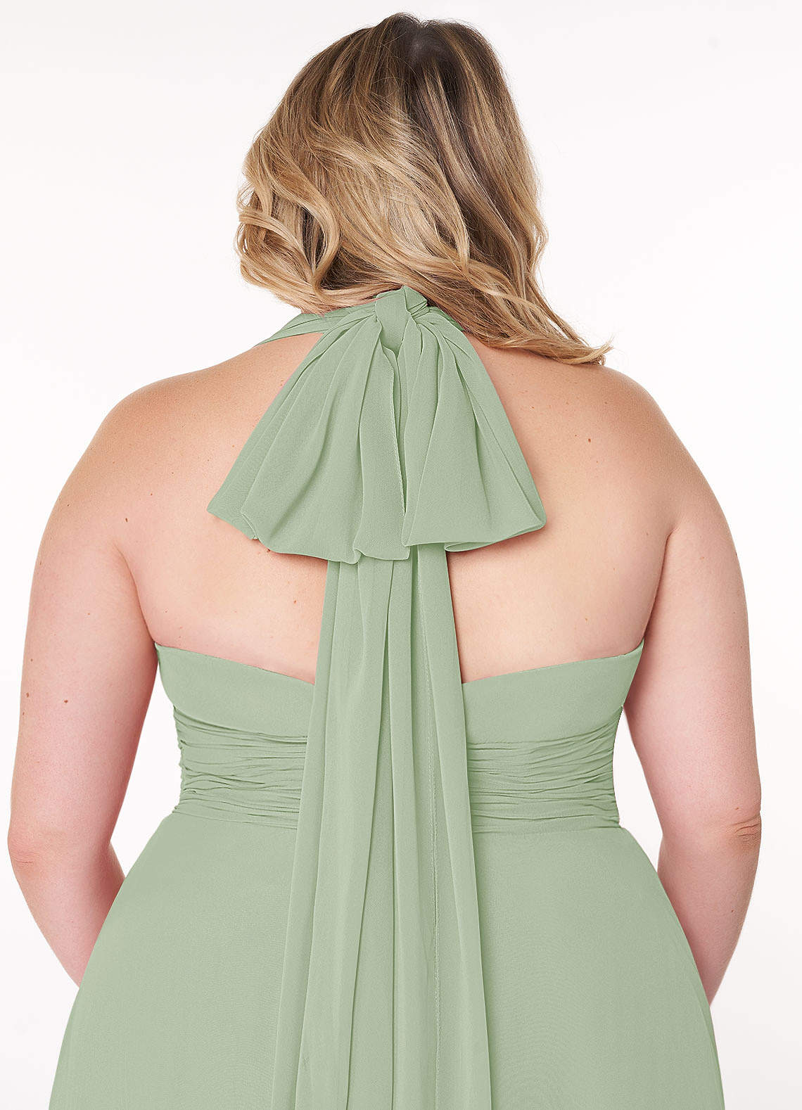 Azazie Fifi Dusty Sage Chiffon Bridesmaid Dresses | Azazie IE
