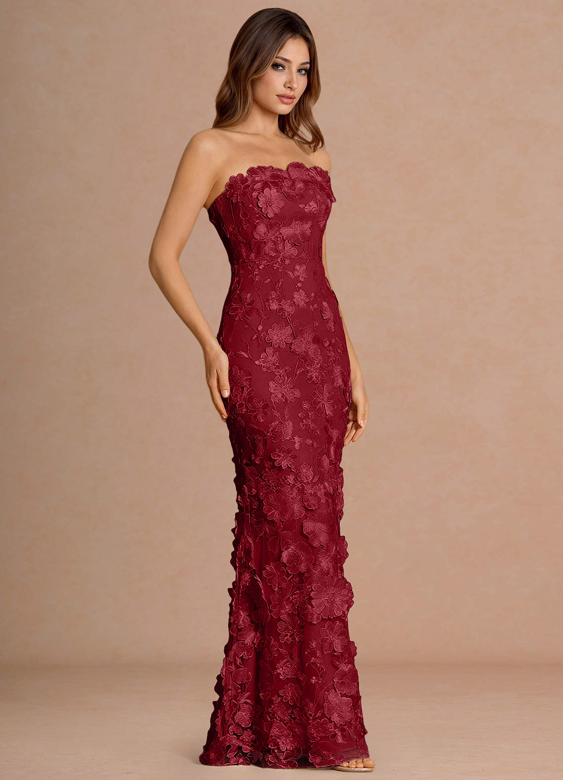 Della Merlot Maxi Dress image4