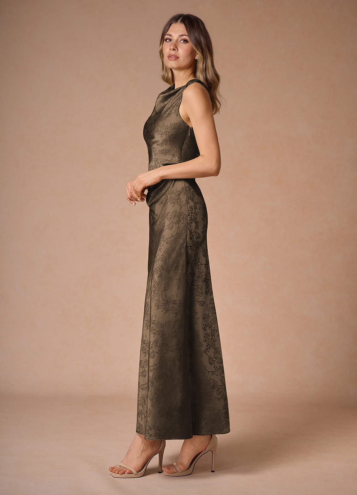 Abito Lungo Caffè Marrone Elena image2