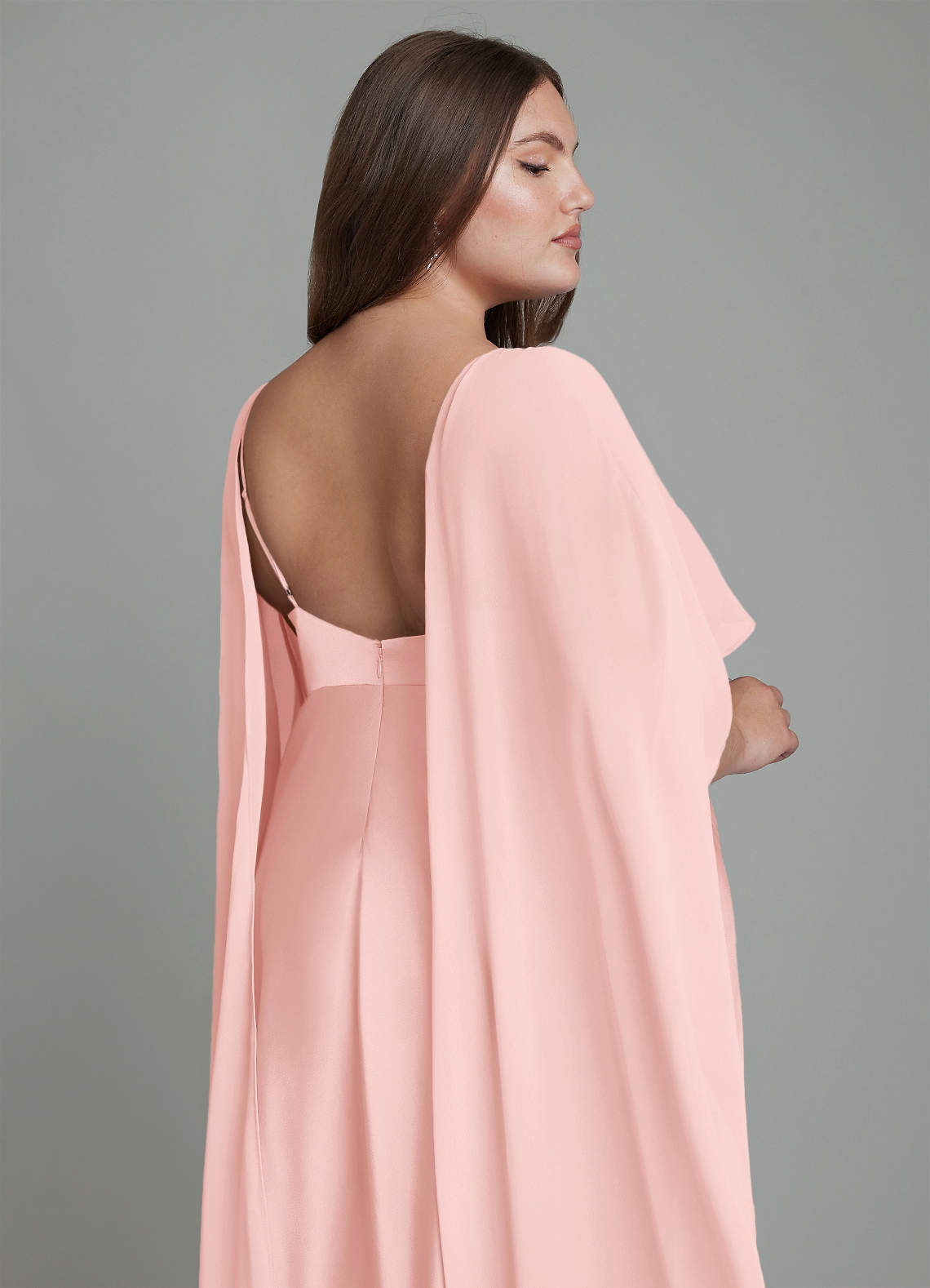 Azazie Stefania Bridesmaid Dresses Powder Pink A-Line Stretch Satin Dress image14