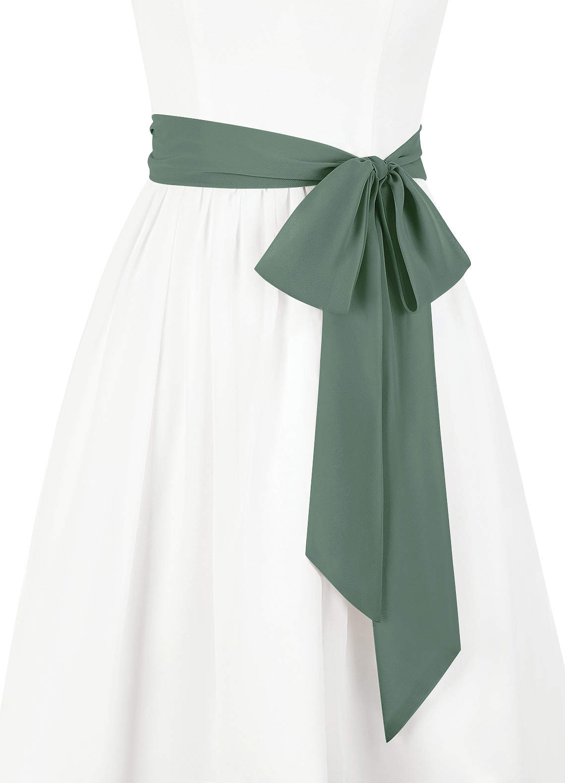 front Azazie Chiffon Sash