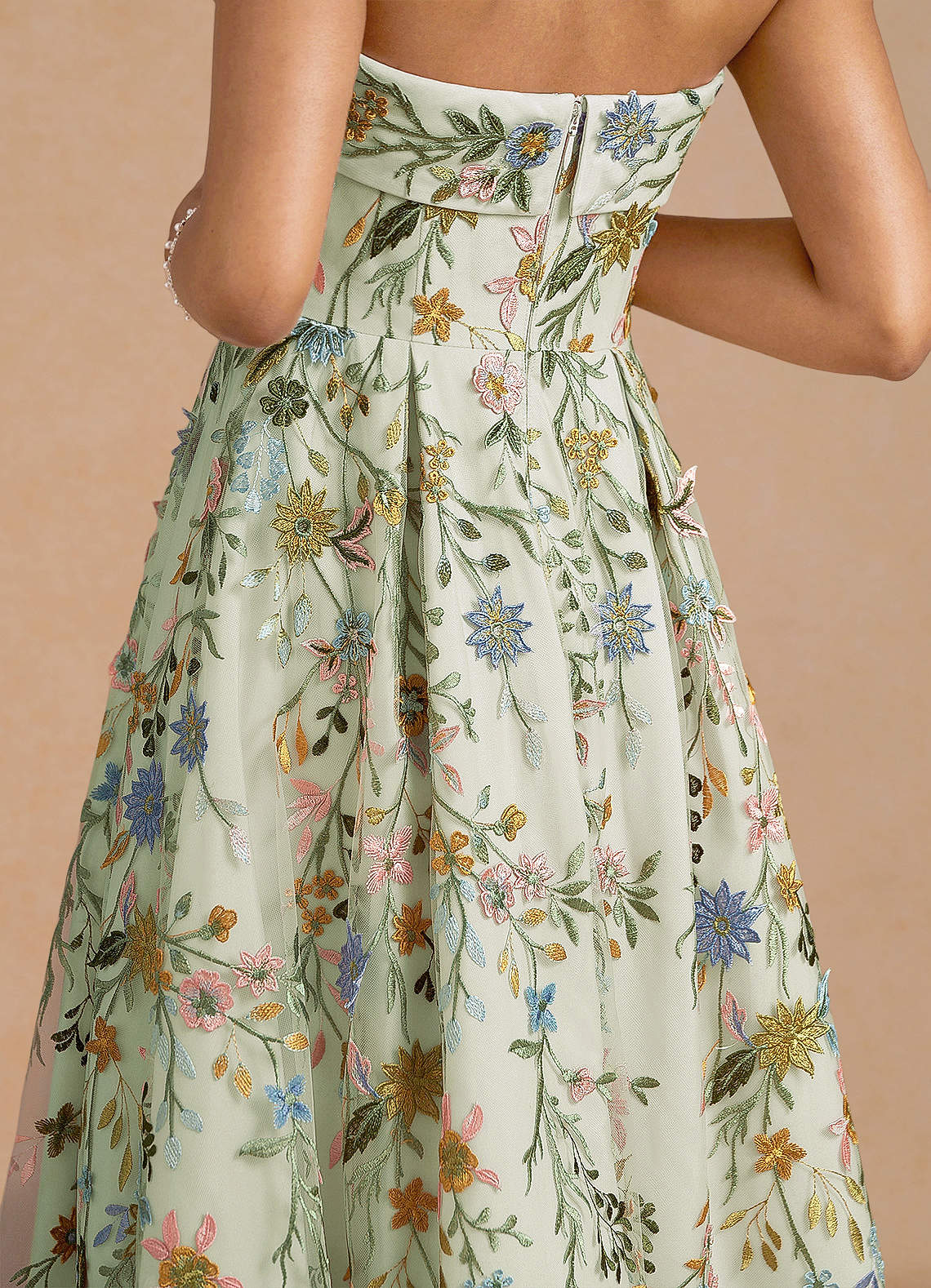 Evangeline Light Green Mini Dress | Azazie