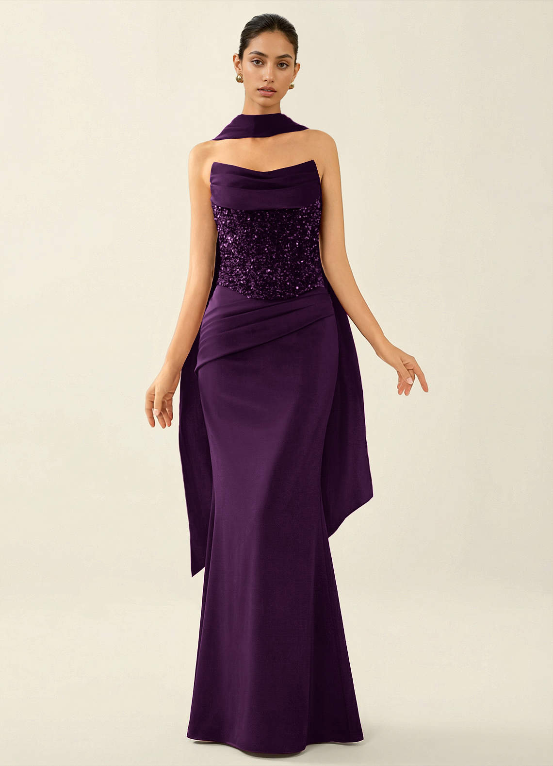 evening dress dark purple Custom Made Sweetheart Neck Black and Purple Tulle Prom Dresses, Black –  jbydress