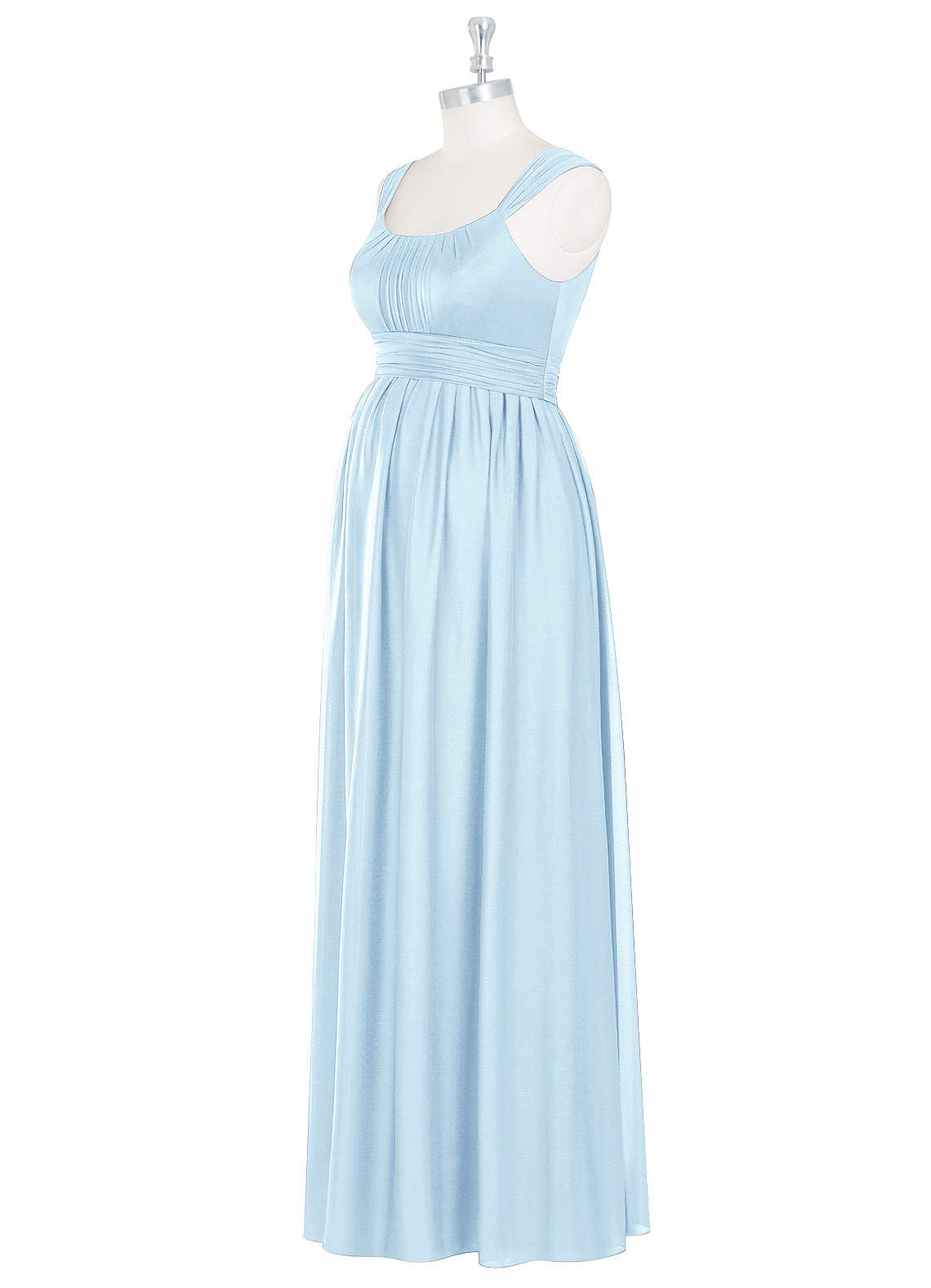 Azazie Melanie Sky Blue Maternity Bridesmaid Dresses Azazie