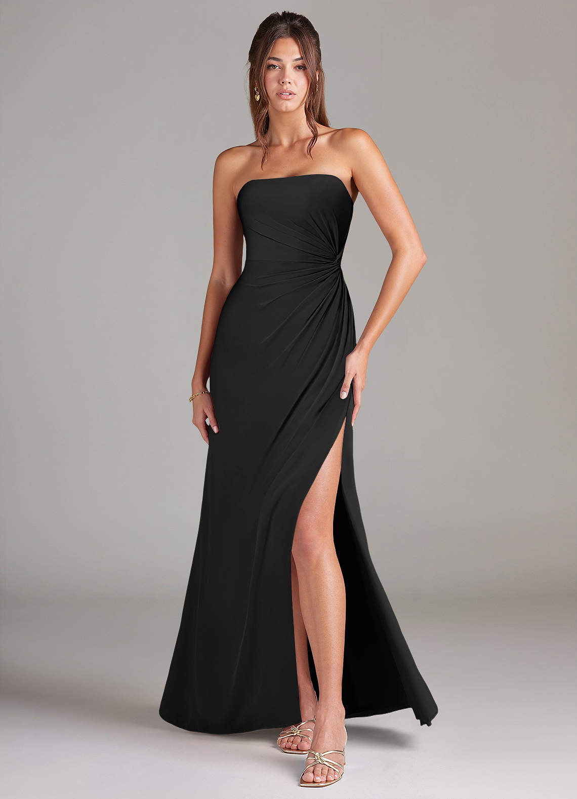 Azazie Aliani Ready to Ship Black Chiffon Bridesmaid Dresses | Azazie