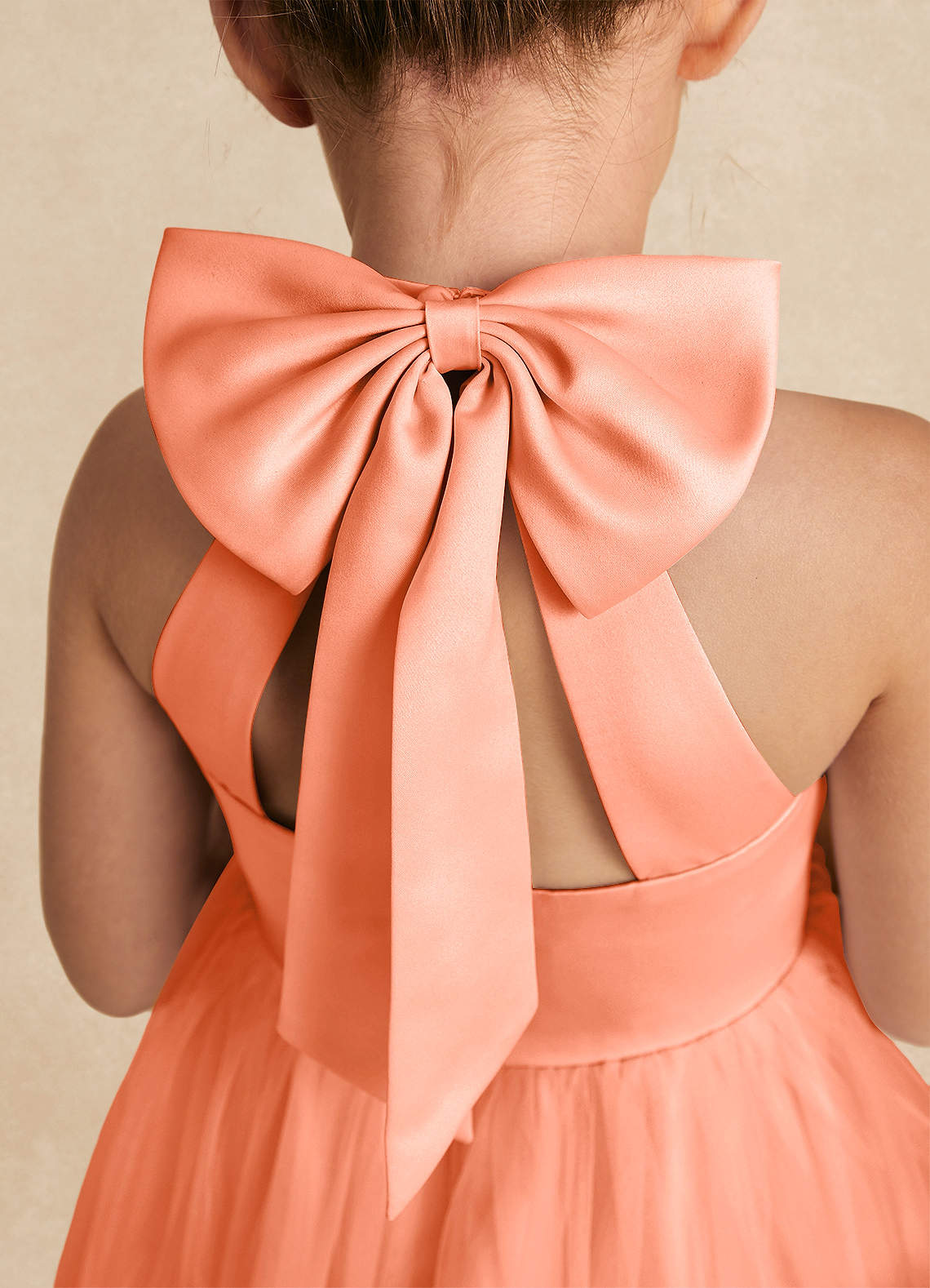 Azazie Bev Flower Girl Dresses Sunset A-Line Convertible Tulle Dress image4