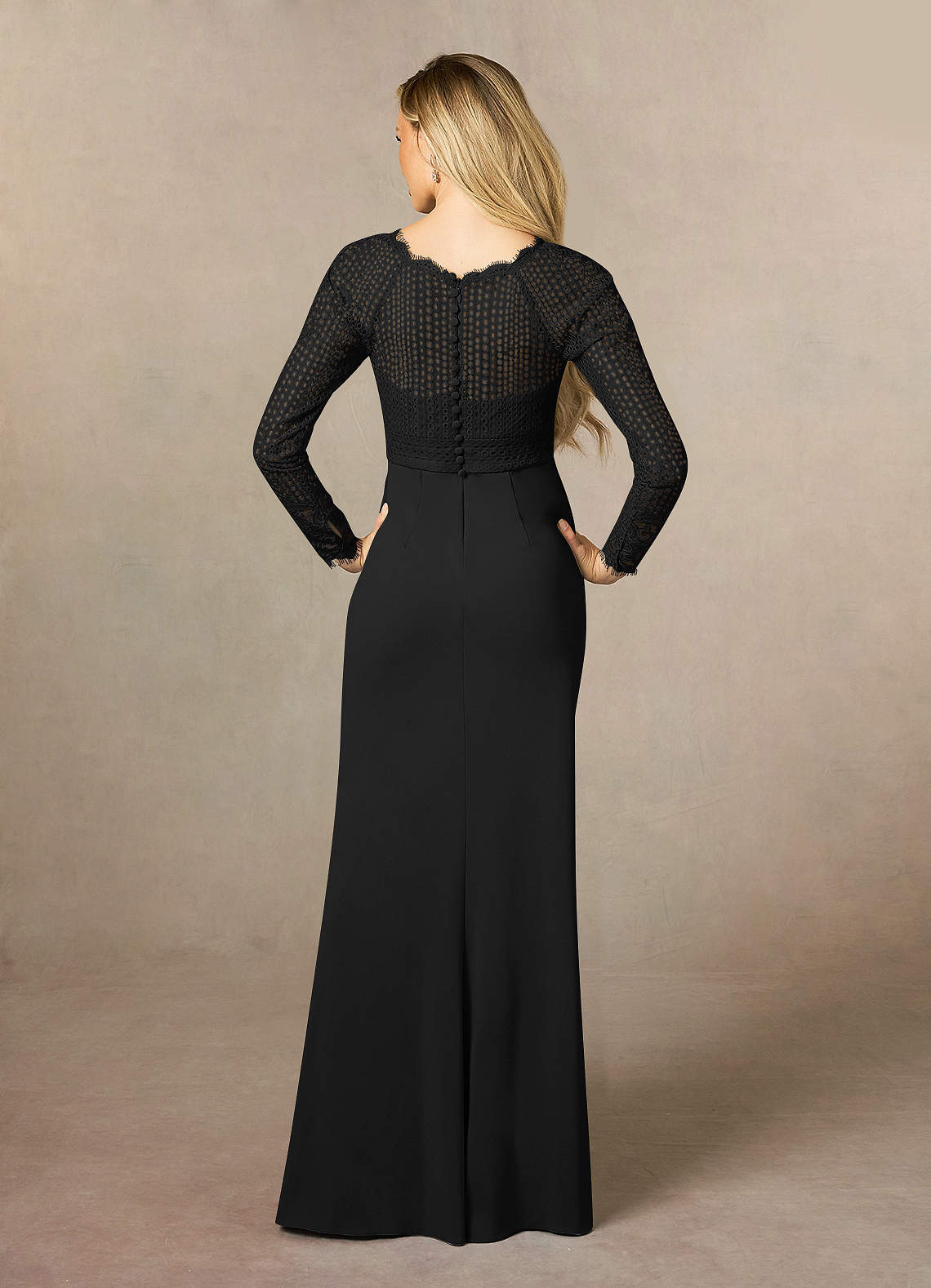 black long sleeve lace bridesmaid dress Black Modest LDS Bridesmaid Dresses with Sleeves