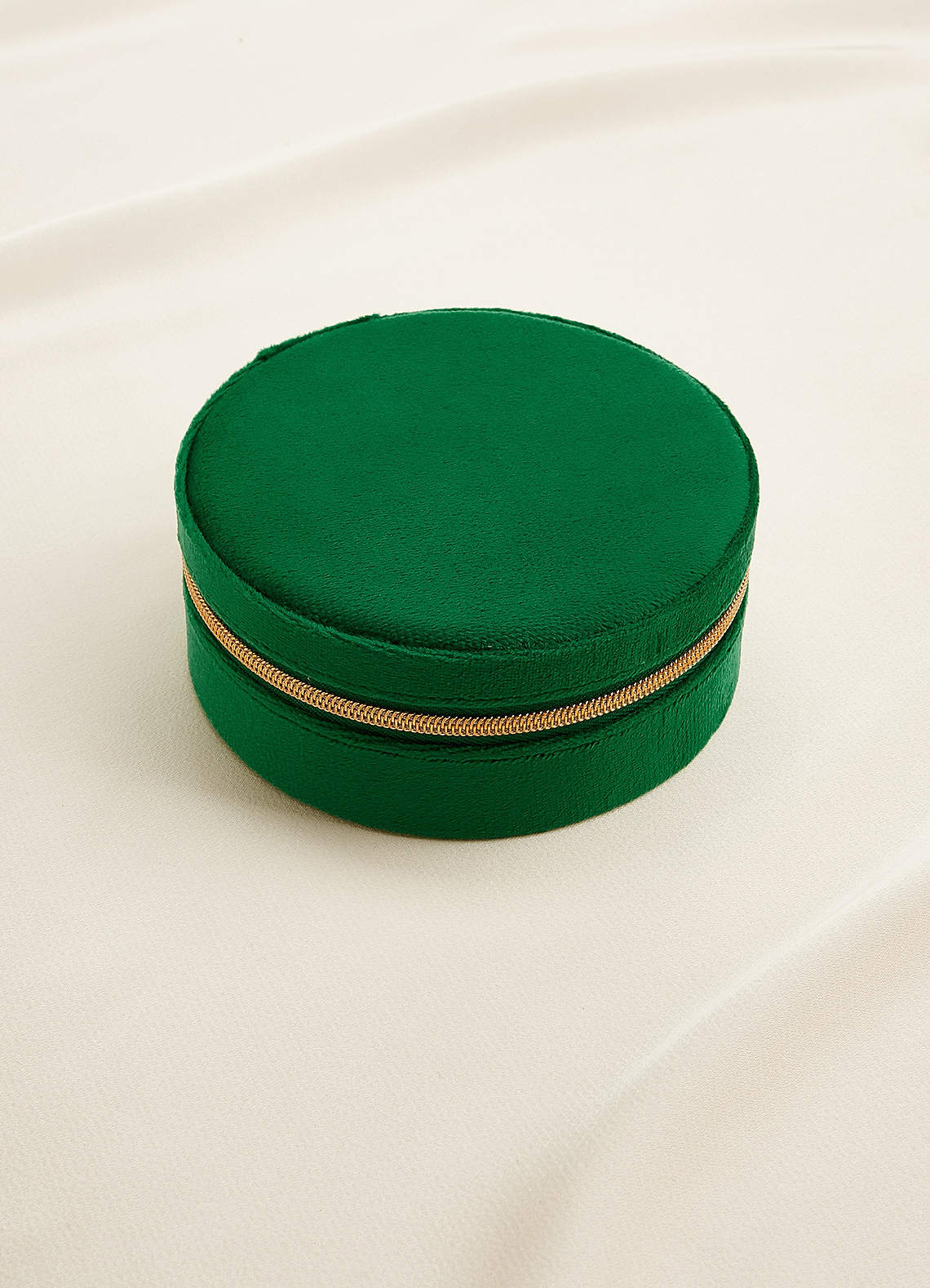 Velvet Multi-Purpose Round Jewelry Box | Azazie