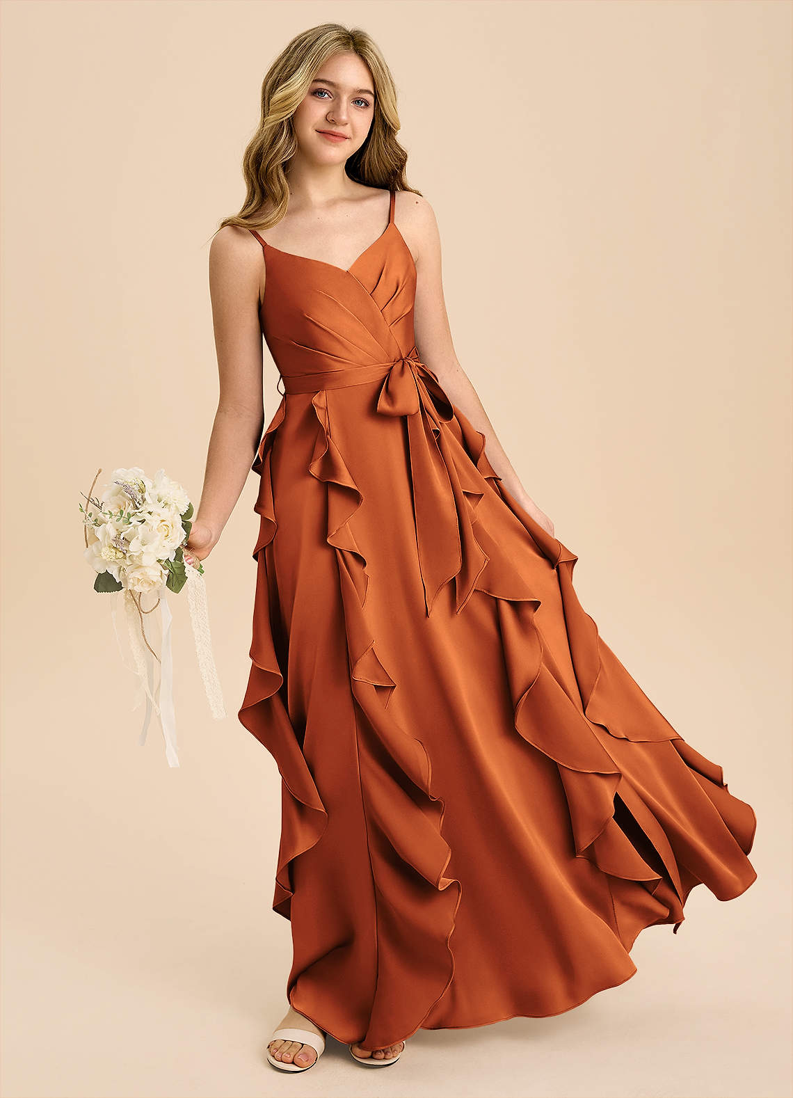 cinnamon orange dress Love The Label Romy Dress In Cinnamon