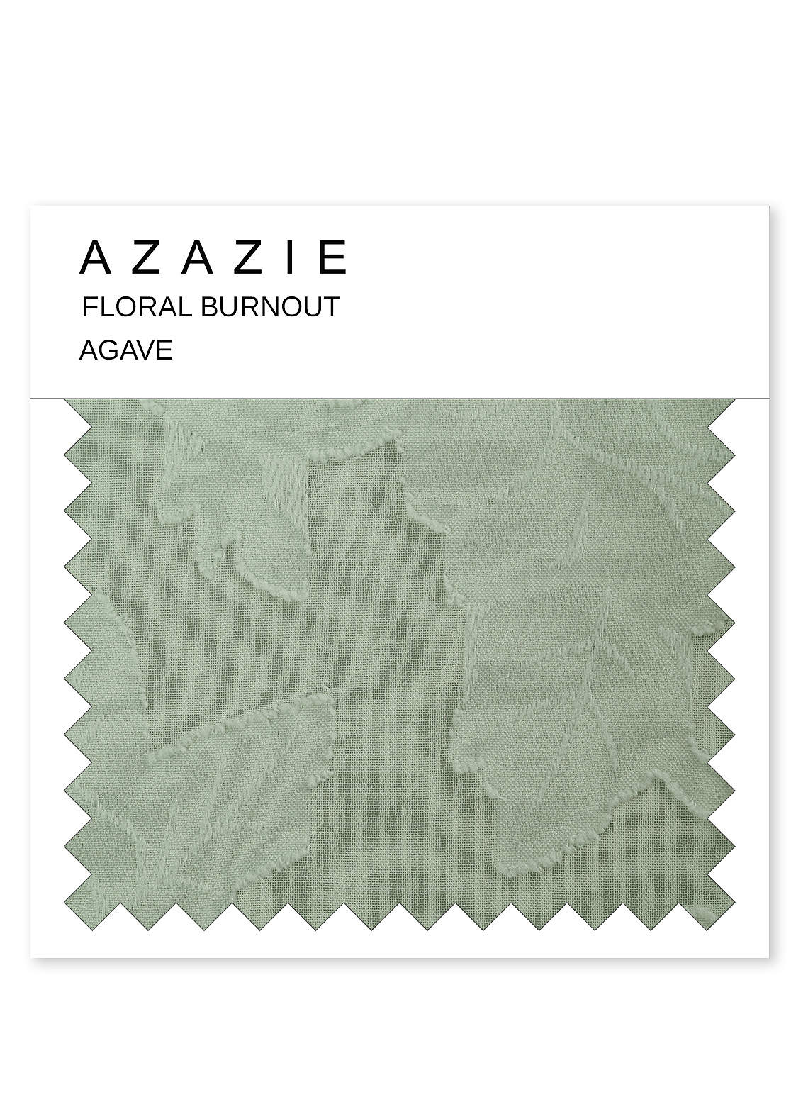 front Azazie Floral Burnout Swatch