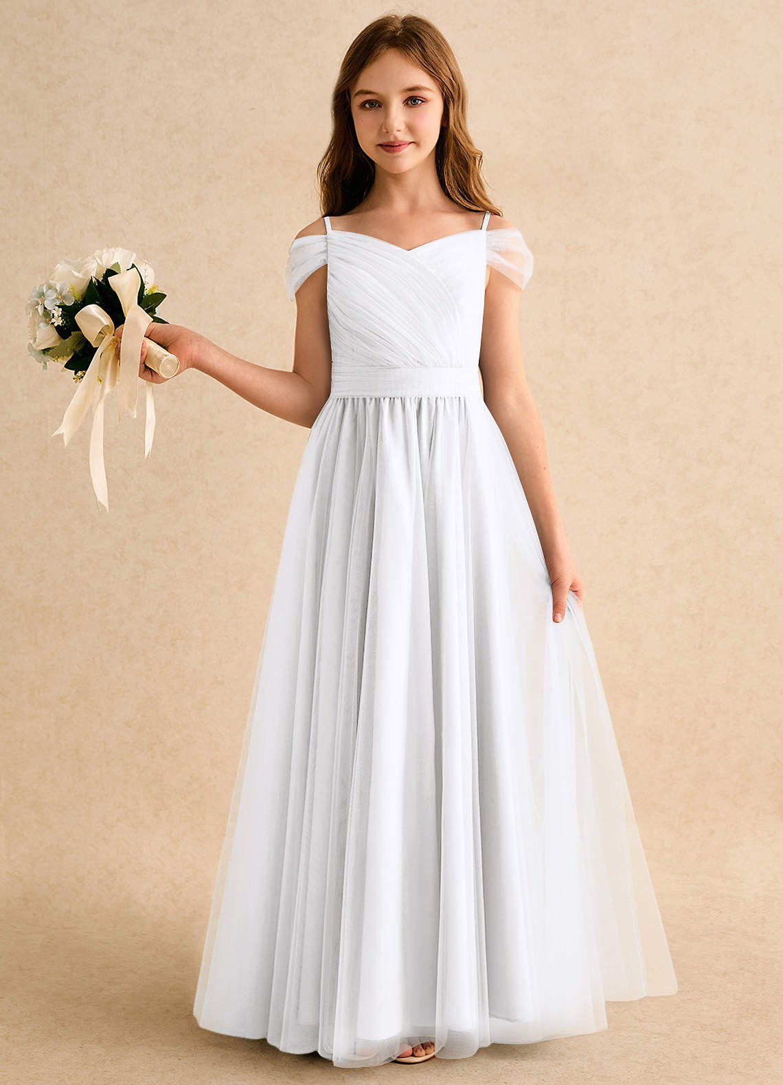 off the shoulder communion dress Off The Shoulder Rachel Allan Flowergirl Dresses