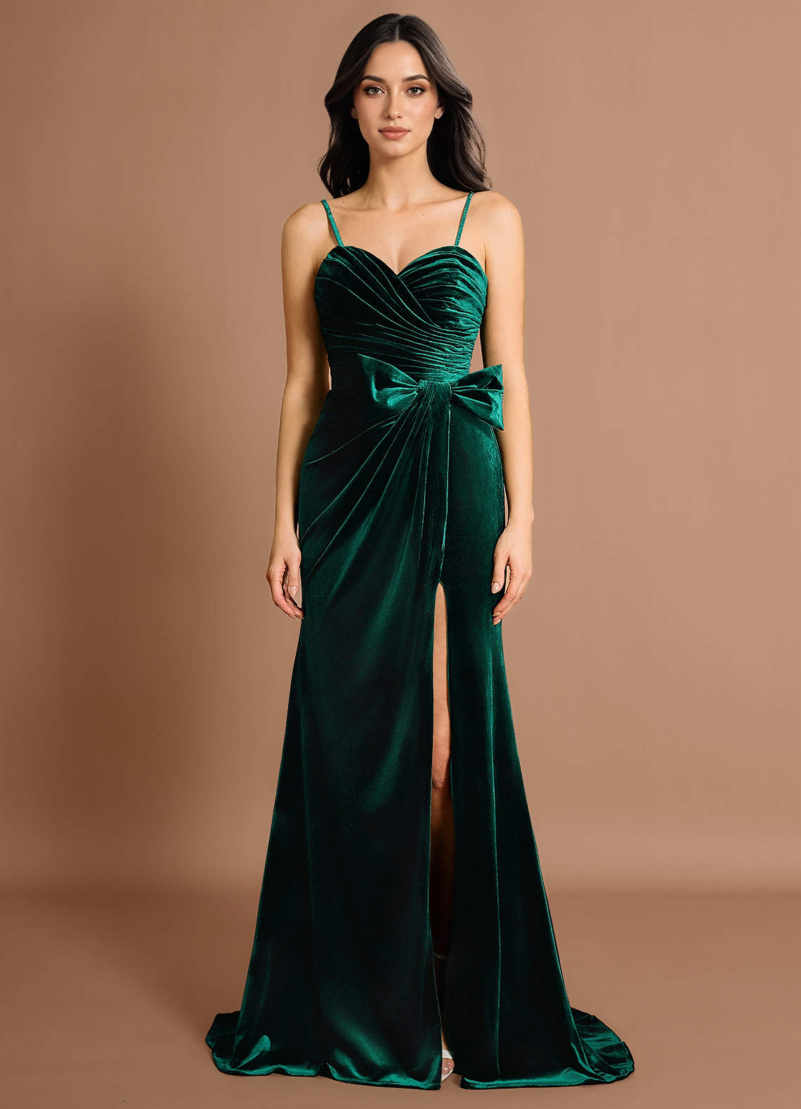 Robe Longue émeraude Ismeria image1