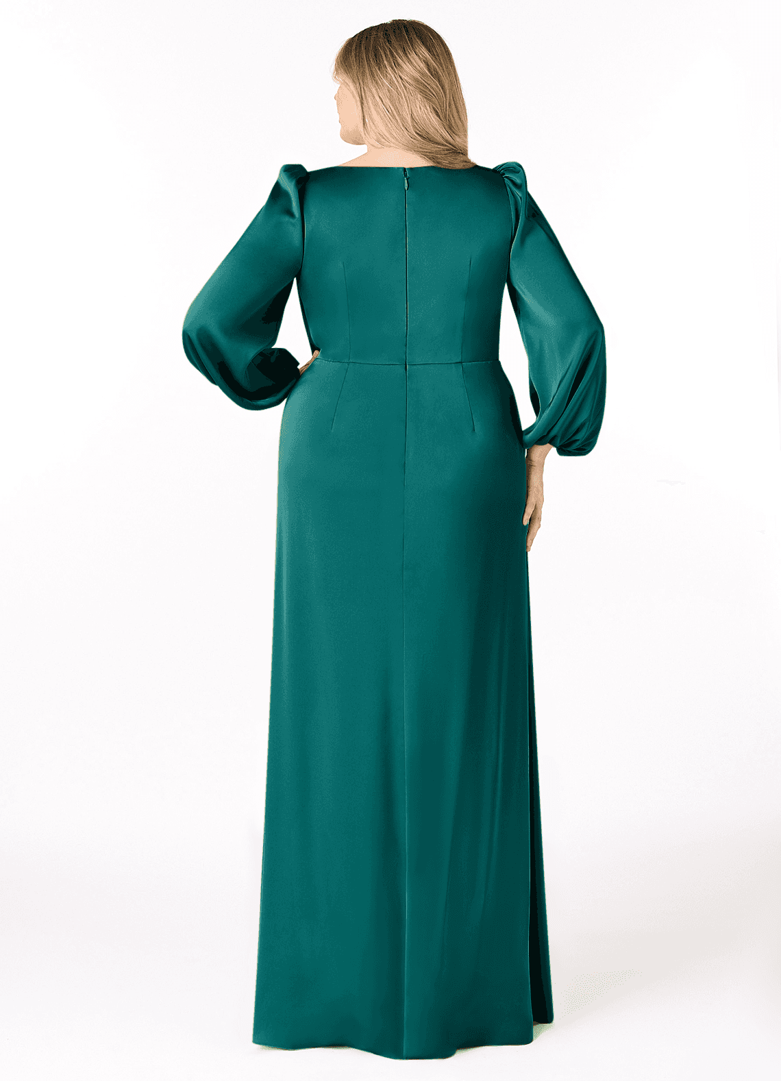 long sleeve bodycon dress full length LONG SLEEVE TRAPEZOID NECKLINE BODYCON FULL DRESS | CULT MIA