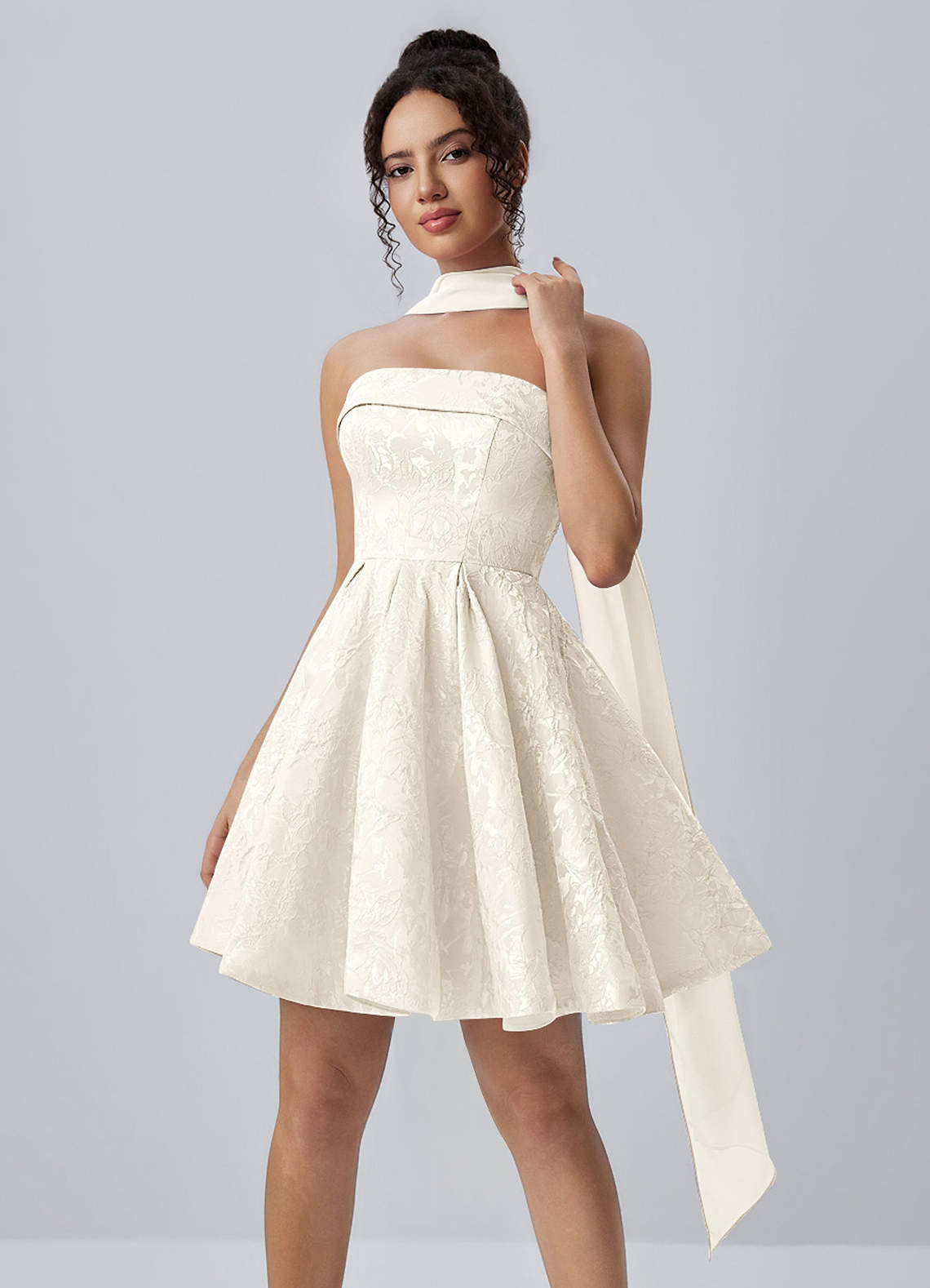cut out white midi dress Small fabric:JERSEY Fabric is very stretchy Pattern:Half Tie Dye Corset Tie Back Dress