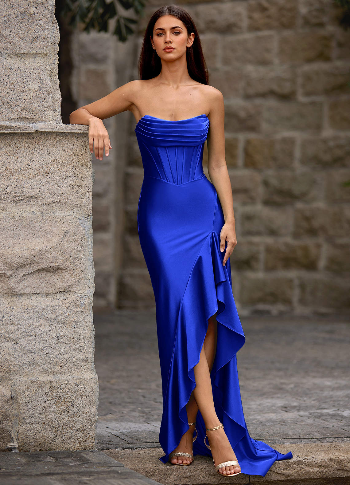 Siren Royal Blue Mermaid Prom Dress Prom and Homecoming Dresses | Azazie DE