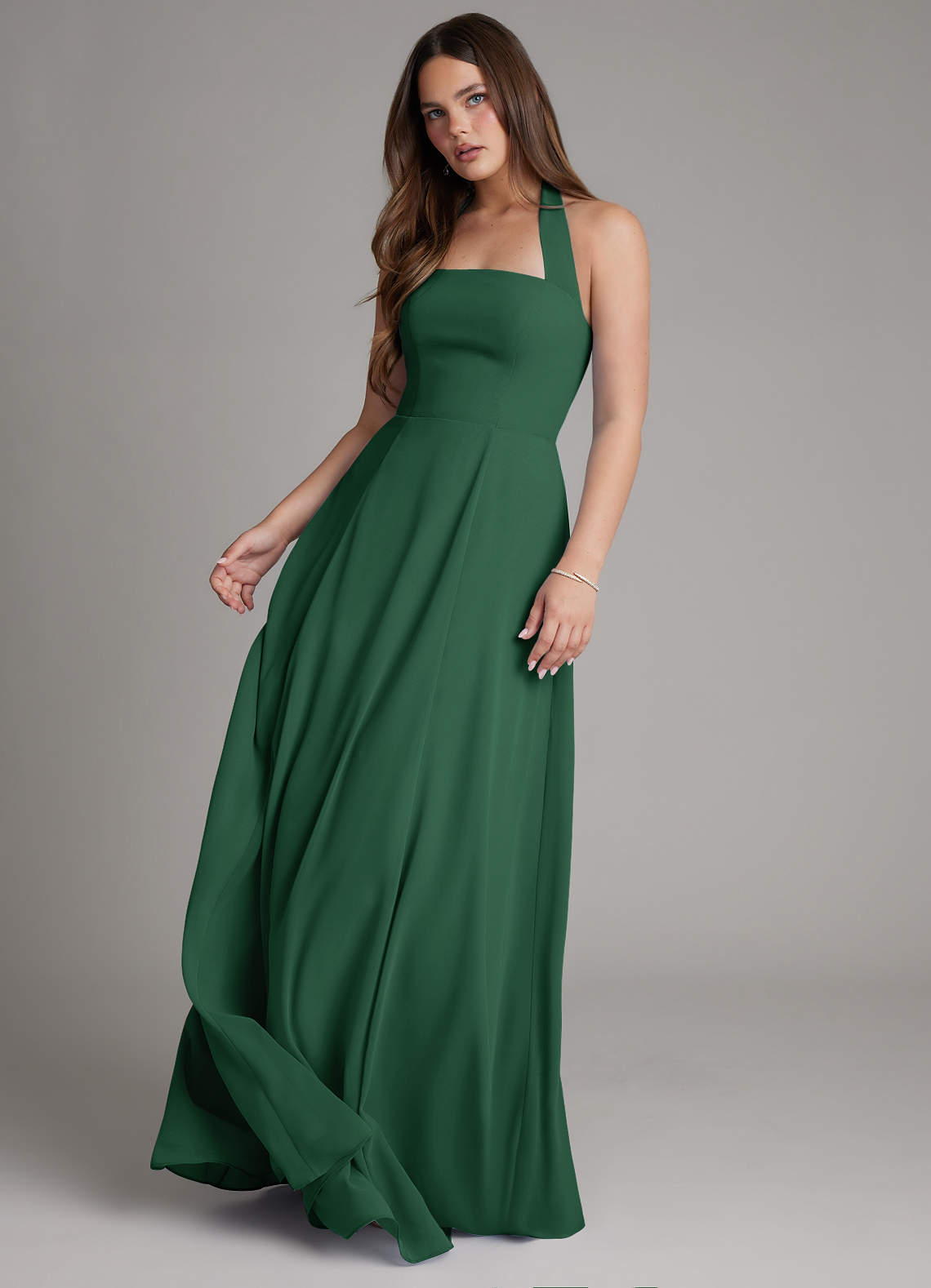 Azazie Irina Dark Green Chiffon Bridesmaid Dresses | Azazie Azazie Irina Dark Green Chiffon Bridesmaid Dresses | Azazie