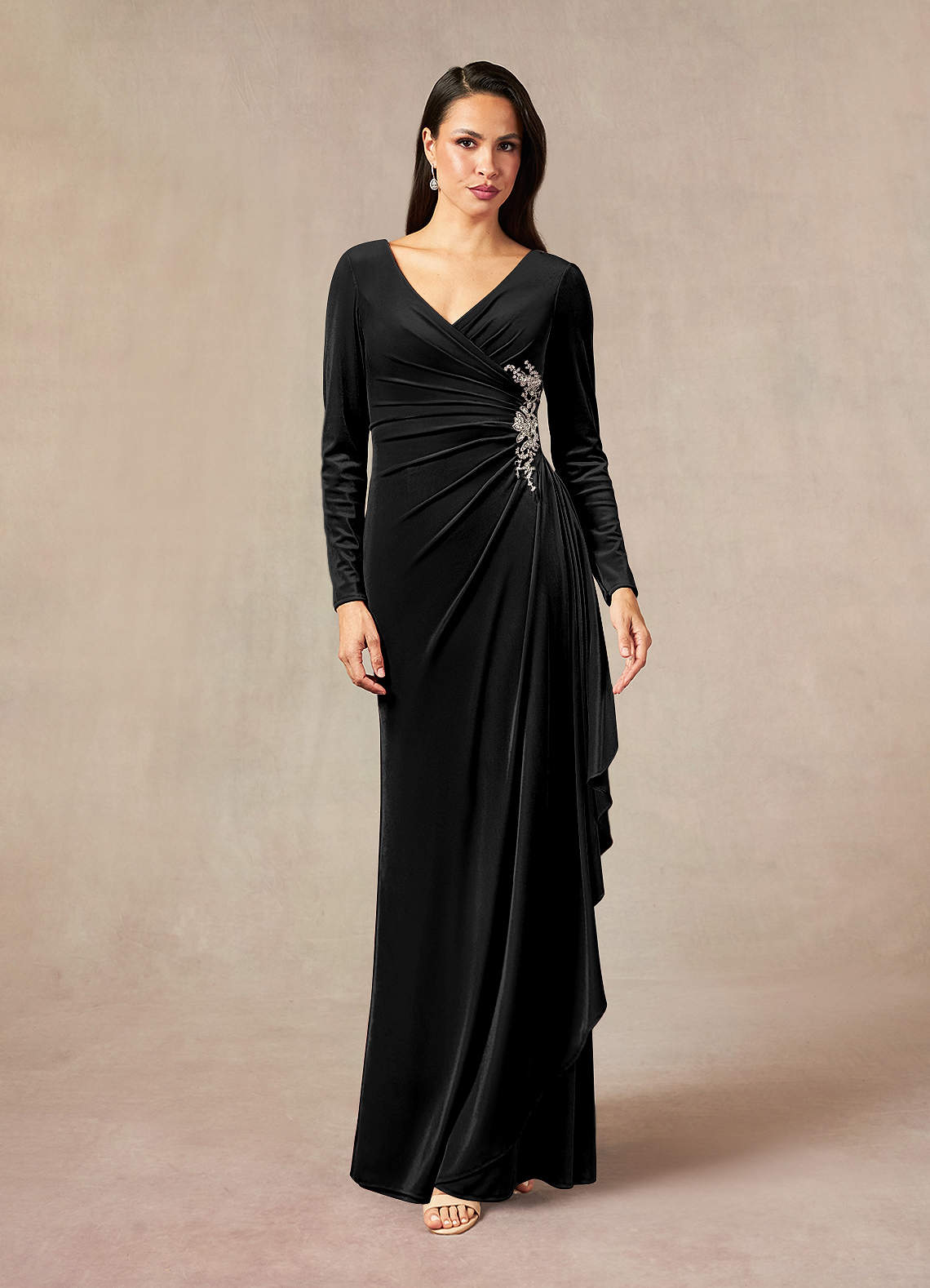 Black Velvet Mother of the Bride Dresses