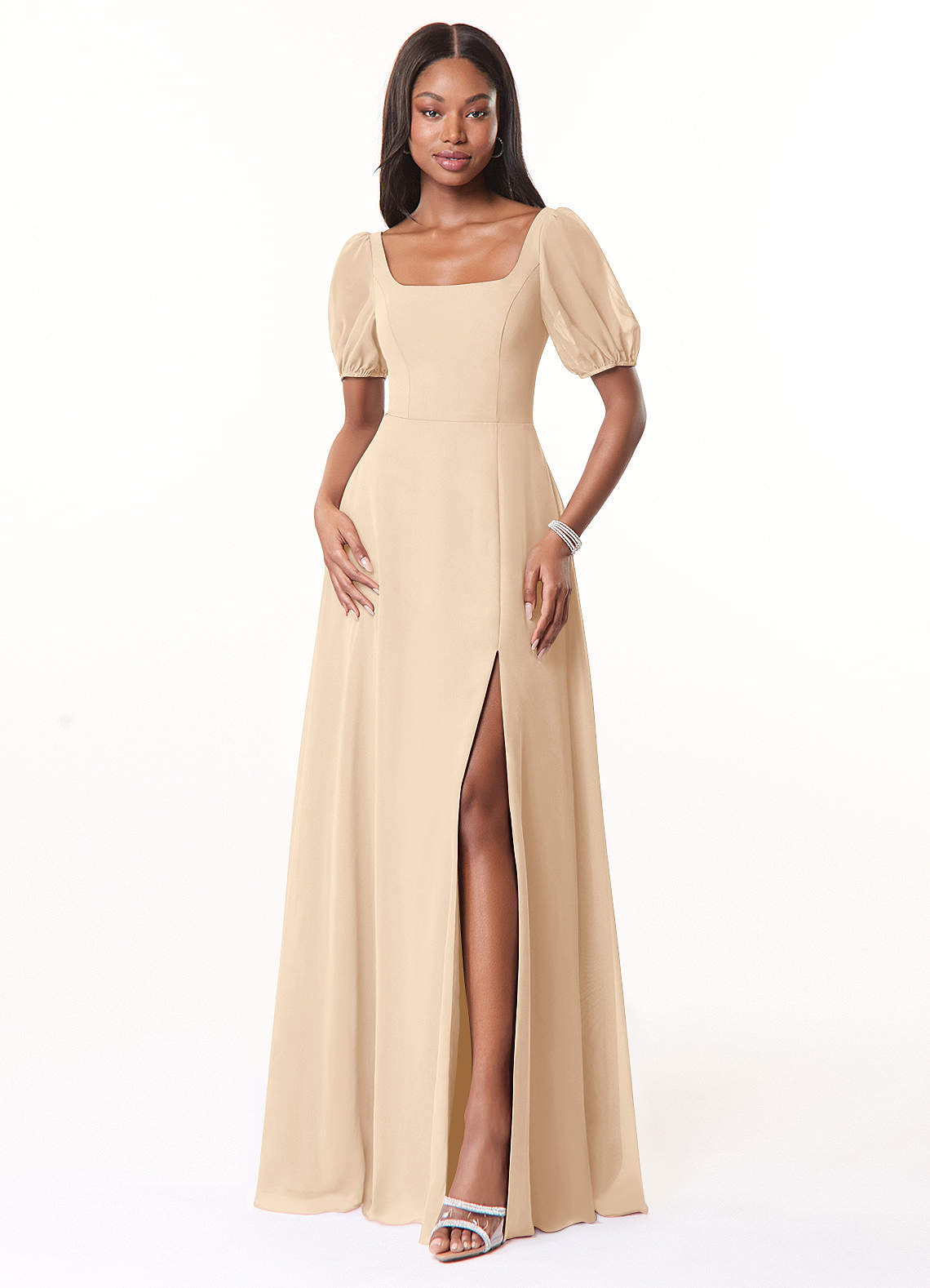 Sand Azazie Alani Bridesmaid Dresses Azazie