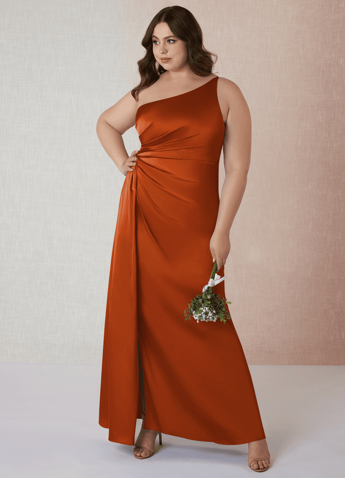 azazie mika stretch satin dress Azazie Mika
