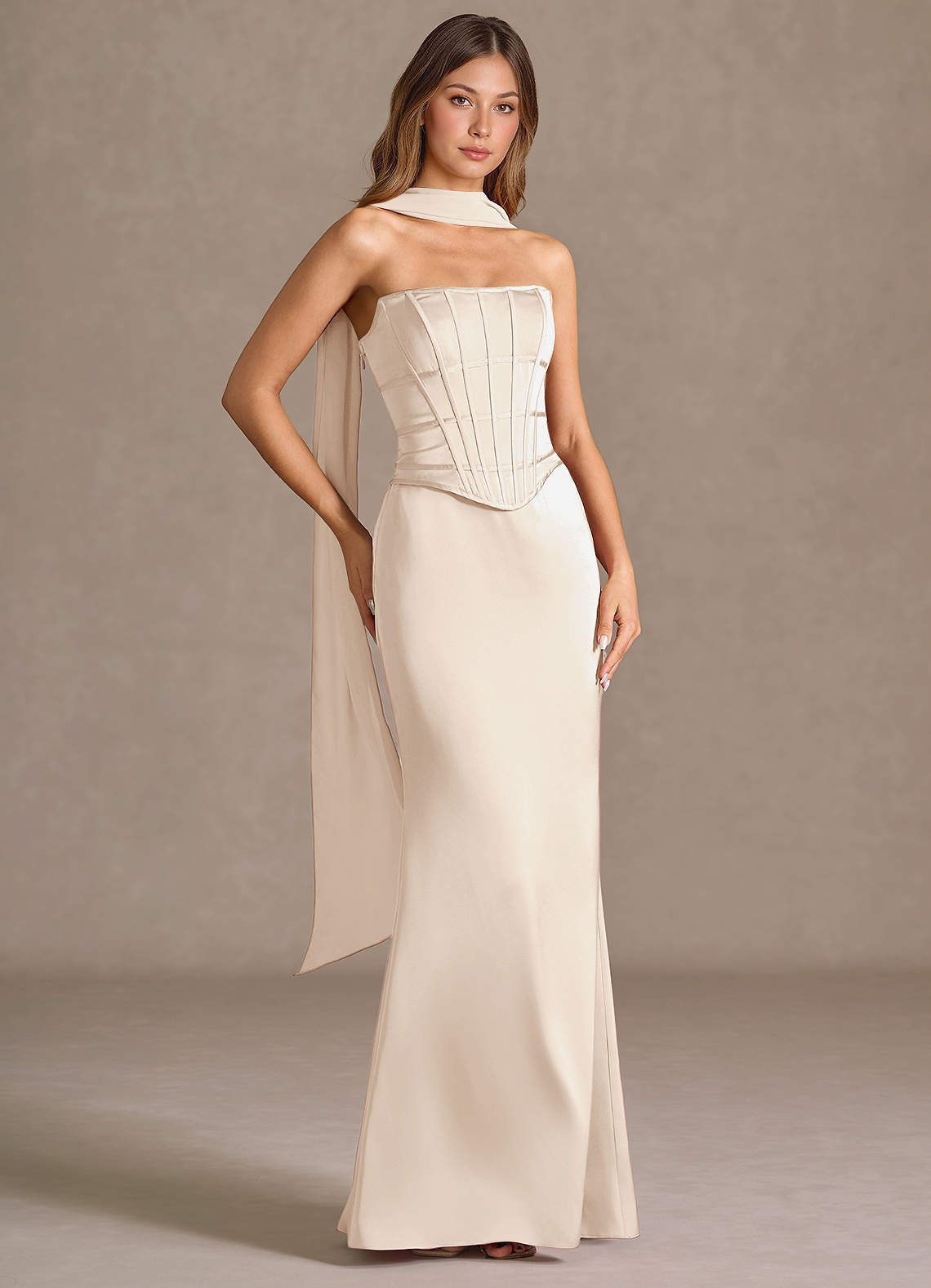 Berthe Cream Maxi Dress image1
