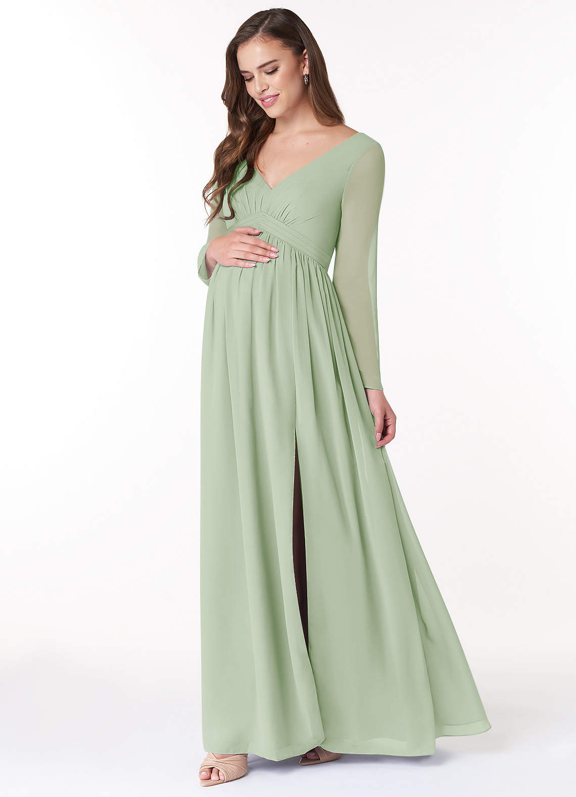 Azazie Teton Ready to Ship Dusty Sage Maternity Bridesmaid Dresses | Azazie Azazie Teton Ready to Ship Dusty Sage Maternity Bridesmaid Dresses | Azazie