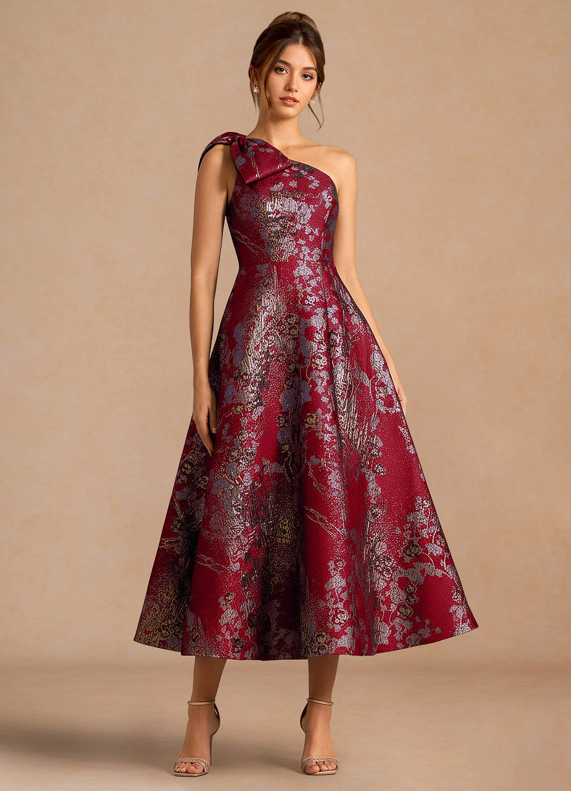 Jonelle Merlot Midi mekko image3