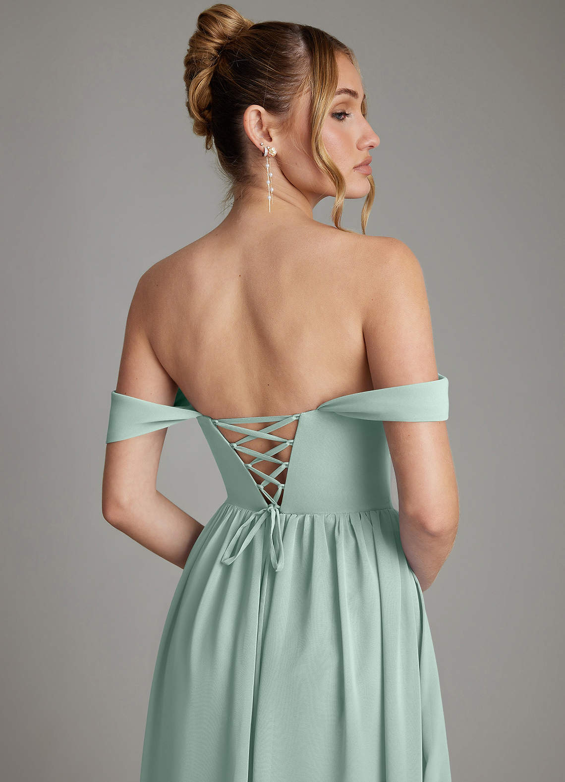 long black bridesmaid dress with sleeves Velvet Wrap V Neckline Organza Bodysuit Size:12 months selling formal black concert TREND NAME:Feb 24 - Evening Blooms Asymmetrical necklace with heart