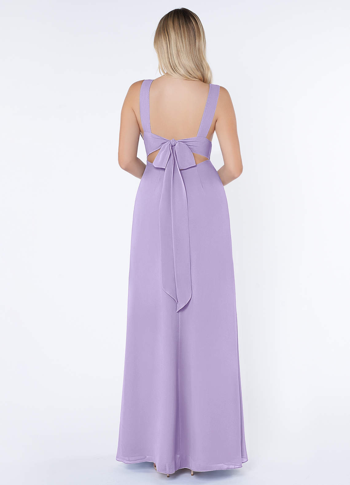 Azazie Christiana Ready to Ship Lilac Chiffon Bridesmaid Dresses