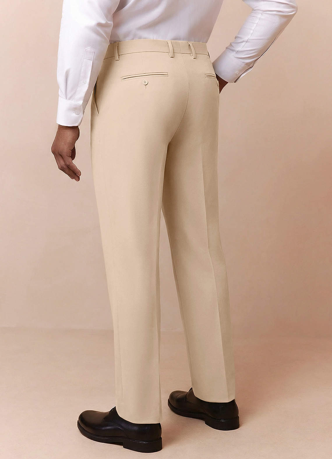 front Owen Tan Lightweight Tailored Dress Pants