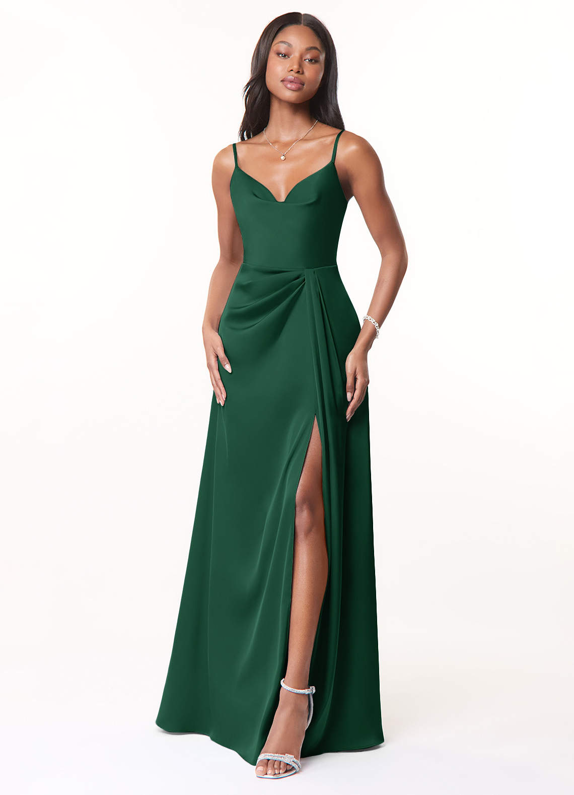 Azazie Brielle Dark Green Bridesmaid Dresses Azazie UK