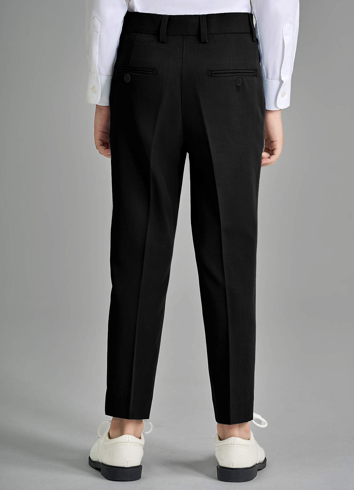 front Oliver Boys Black 2-Piece Suit