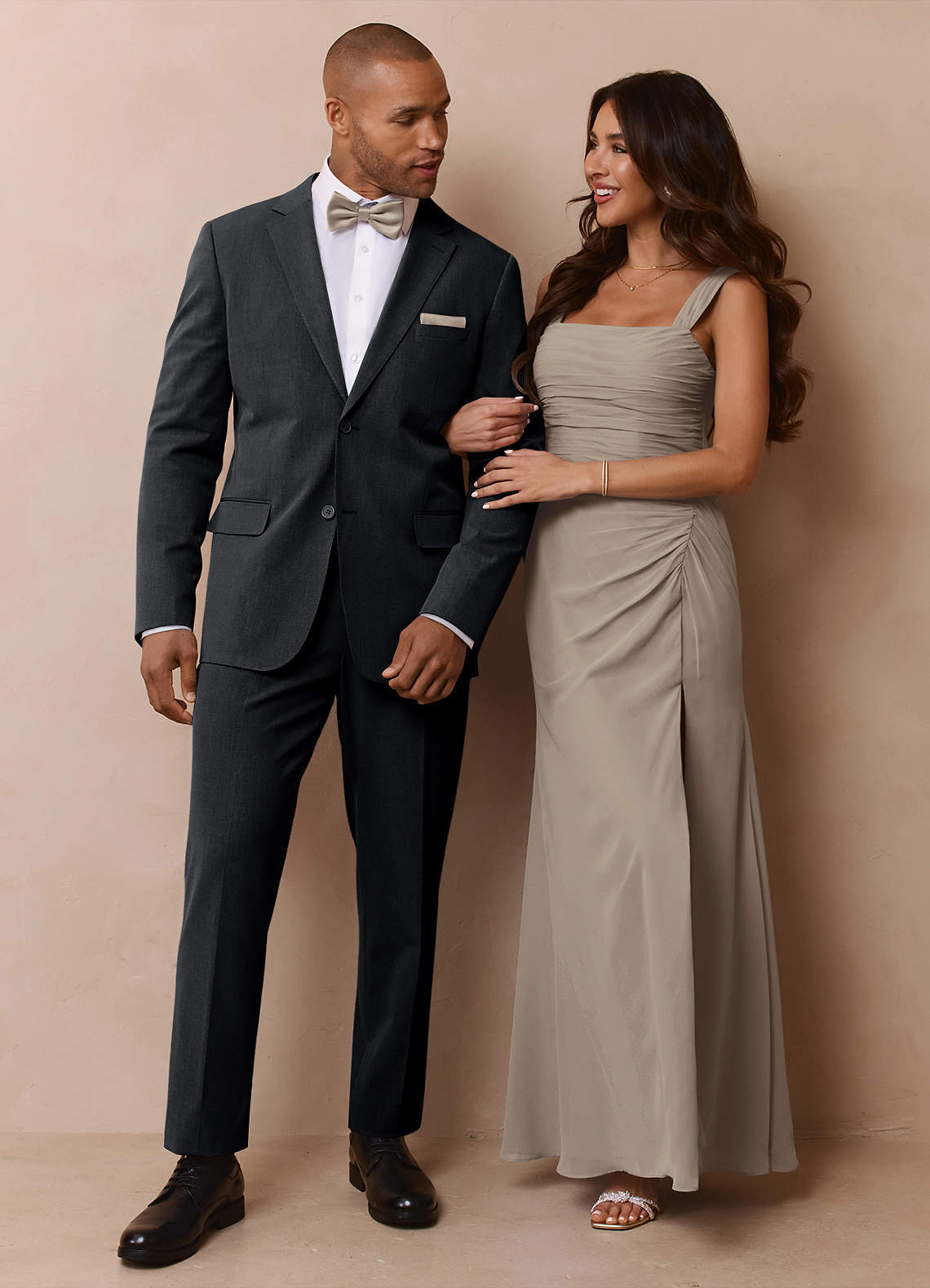 front Savile Charcoal Wool Blend Suit