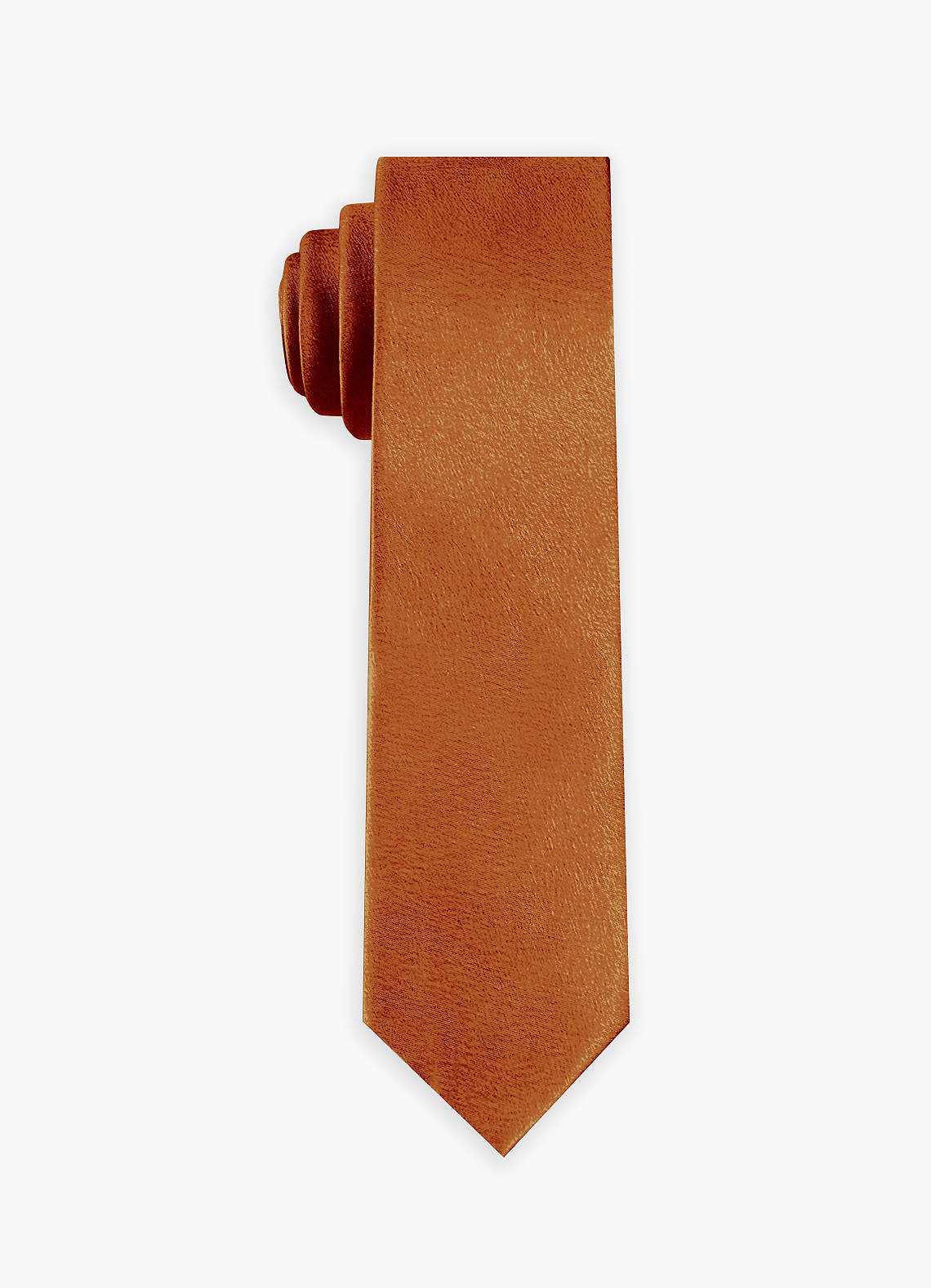 front Metallic Satin Wide Tie